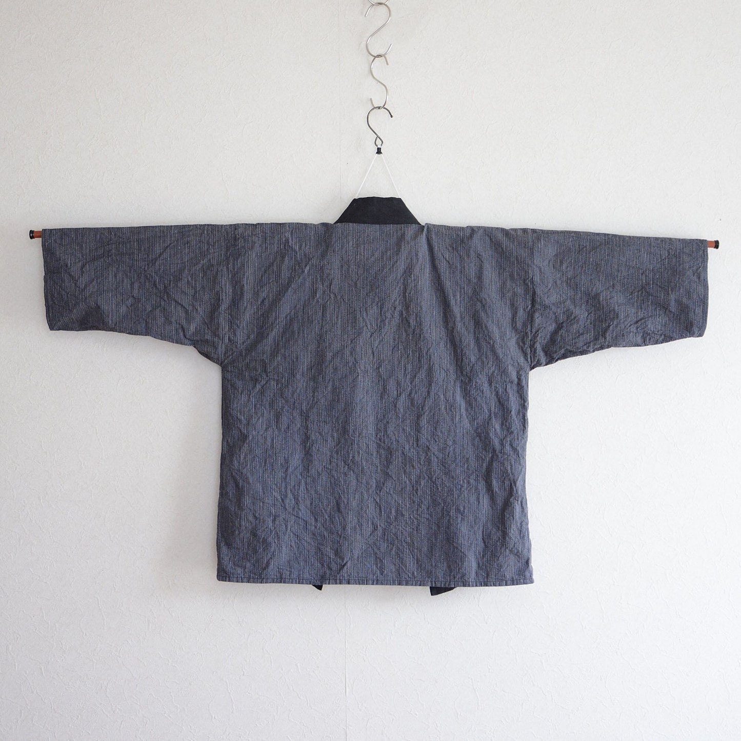 Hanten Jacket Happi Coat Men Kimono Cotton Japan Vintage Kanji 1