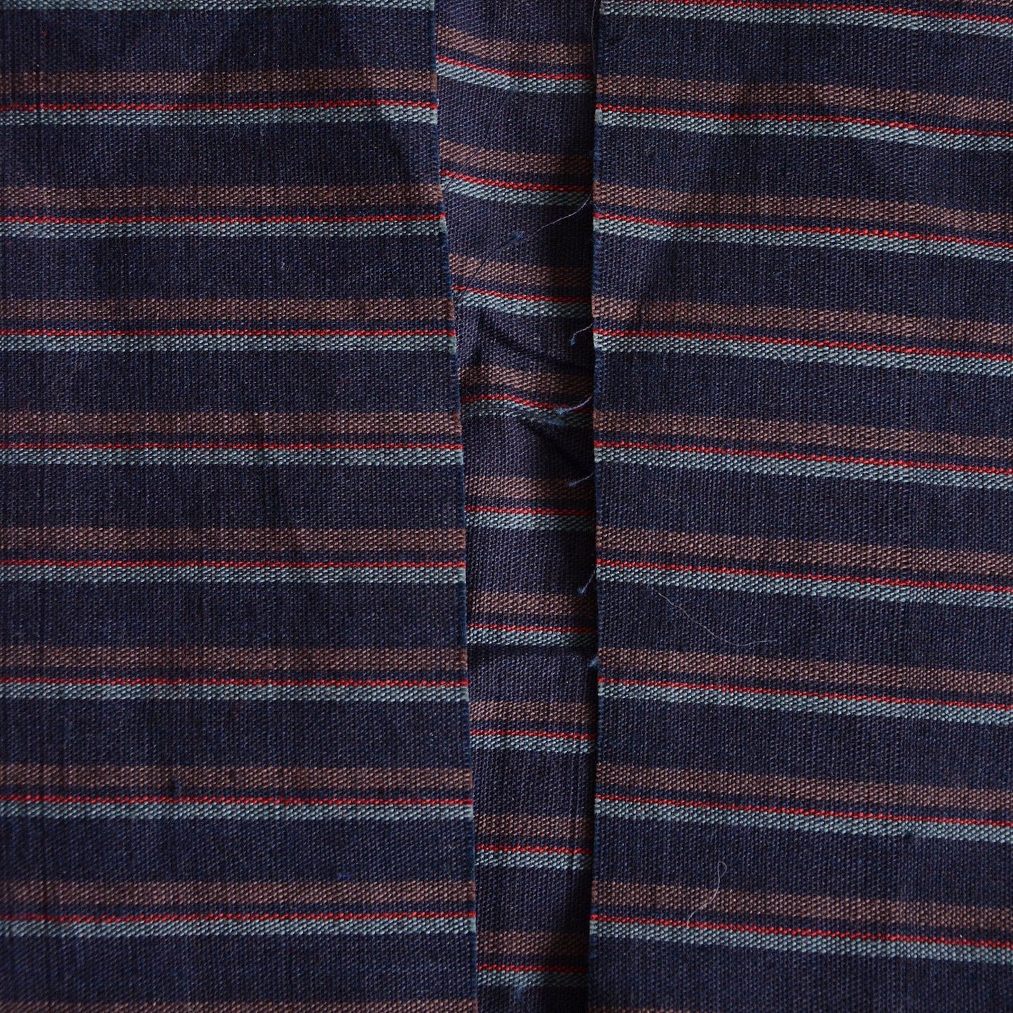 Japanese Fabric Scraps Cotton Stripe Pattern Vintage Set of 3