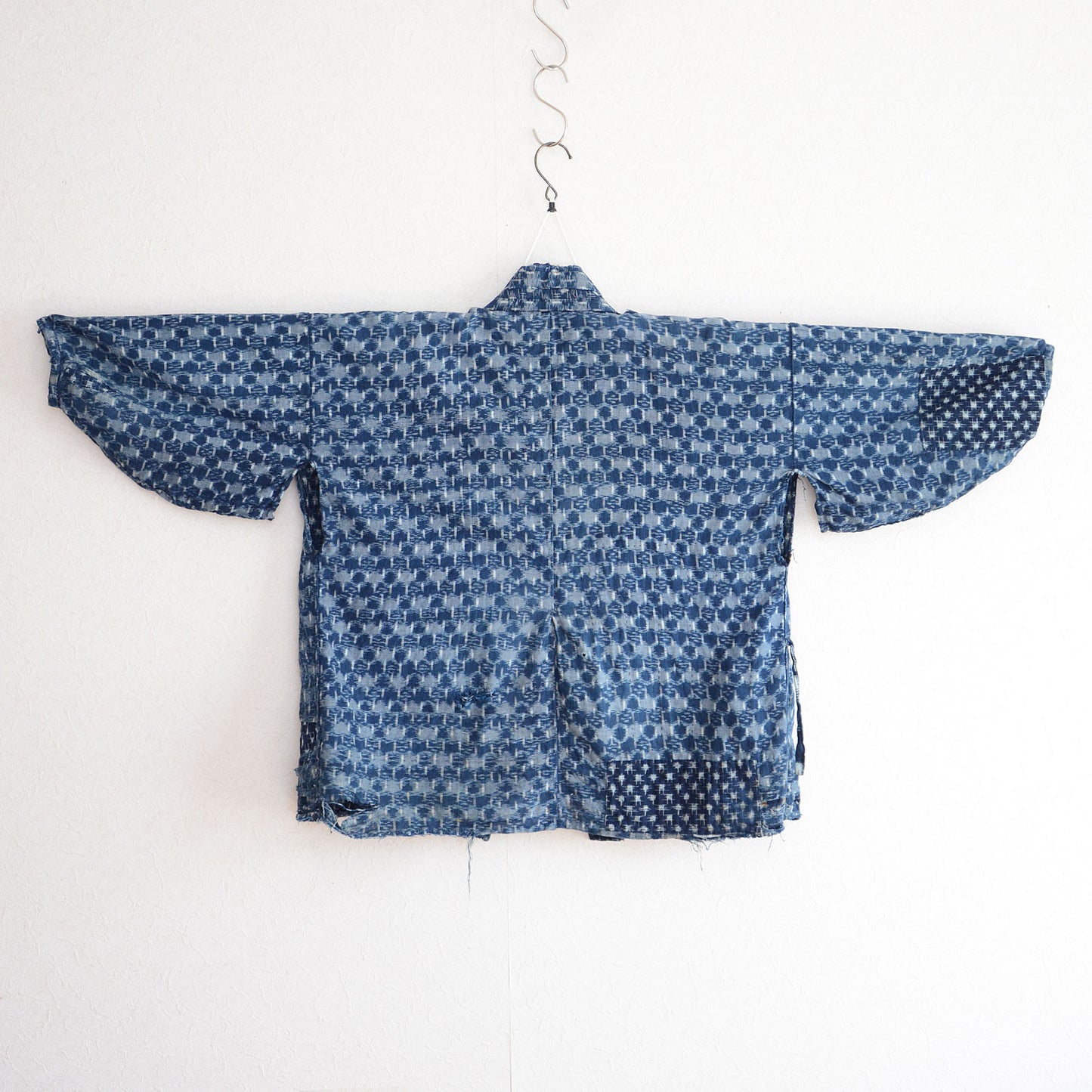 Boro Noragi Jacket Kimono Japanese Fabric Cotton Kasuri Vintage Indigo Crazy Patchwork