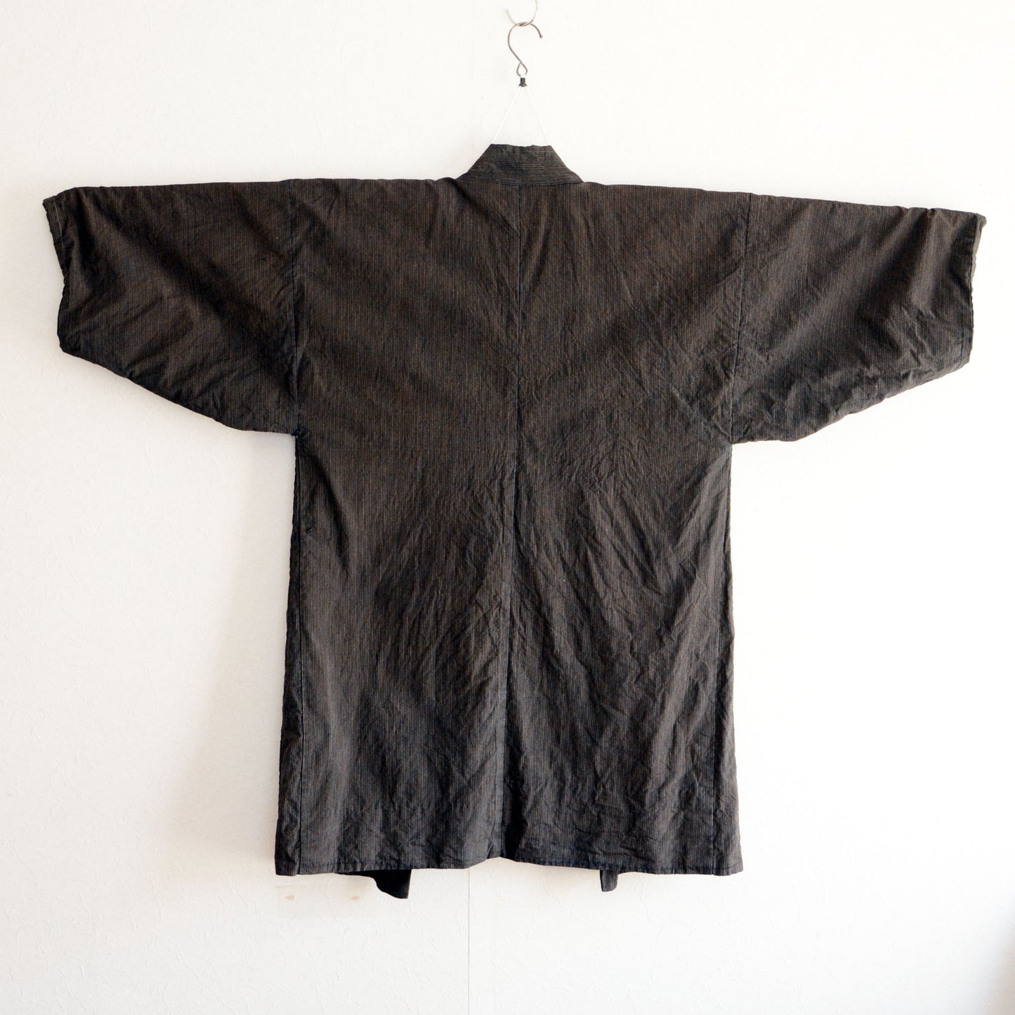 Haori Jacket Men Kimono Japanese Fabric Cotton Vintage Stripe Pattern