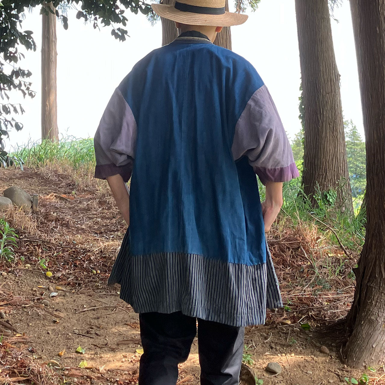 Statement Noragi jacket blending kimono history and patchwork art