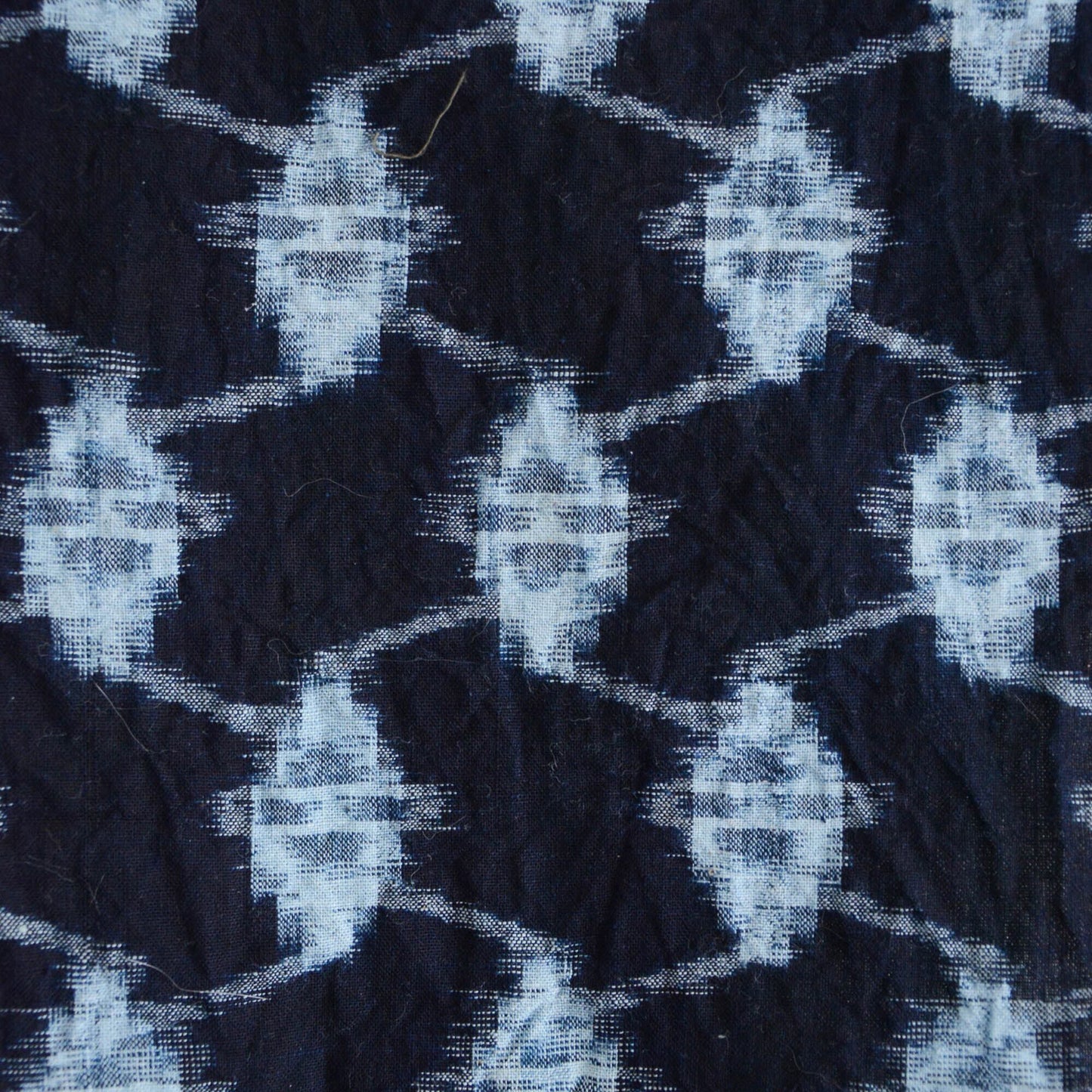 kasuri fabric japan vintage indigo cotton scrap