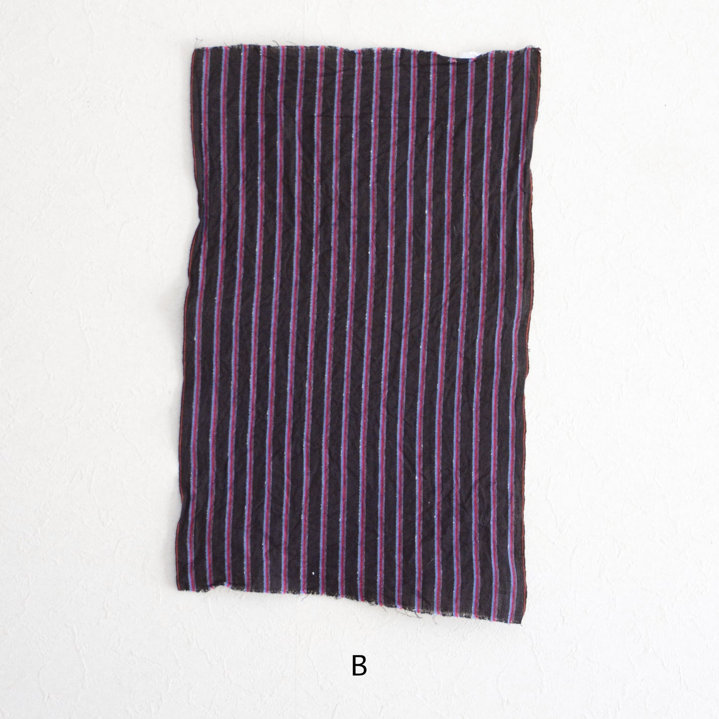 Japanese Fabric Scraps Set Cotton Stripe Pattern Vintage B8