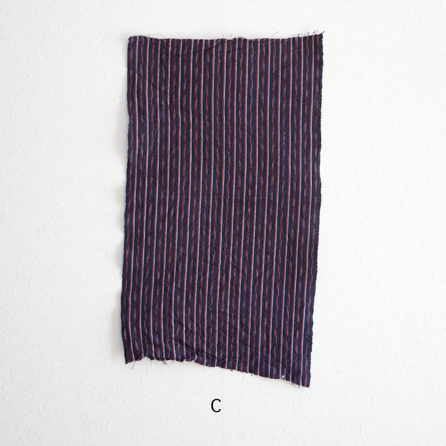 Vintage Japanese Fabric Scraps Set Cotton Stripe Pattern Vintage B10