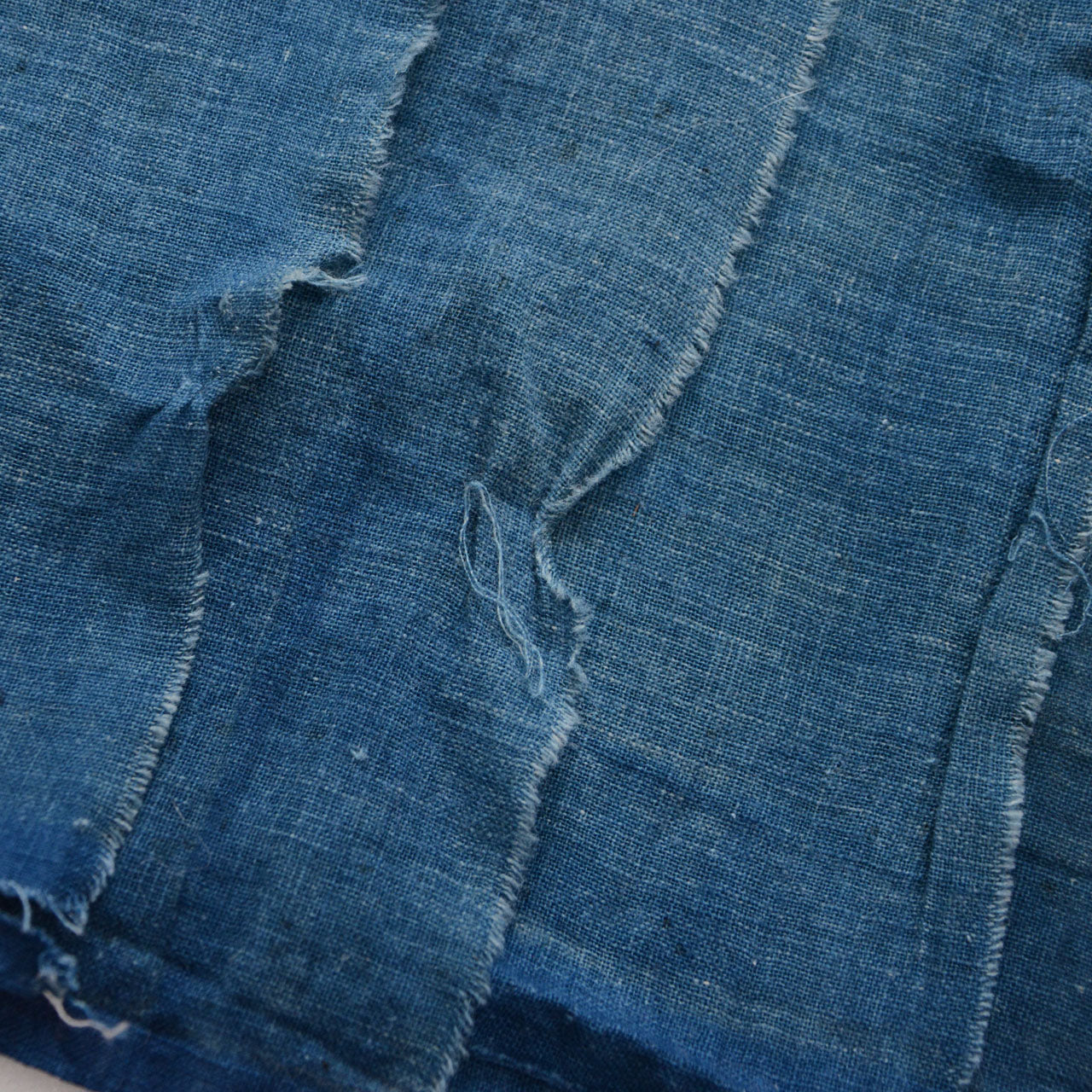 Traditional Japanese indigo cloth patches for hand sewing