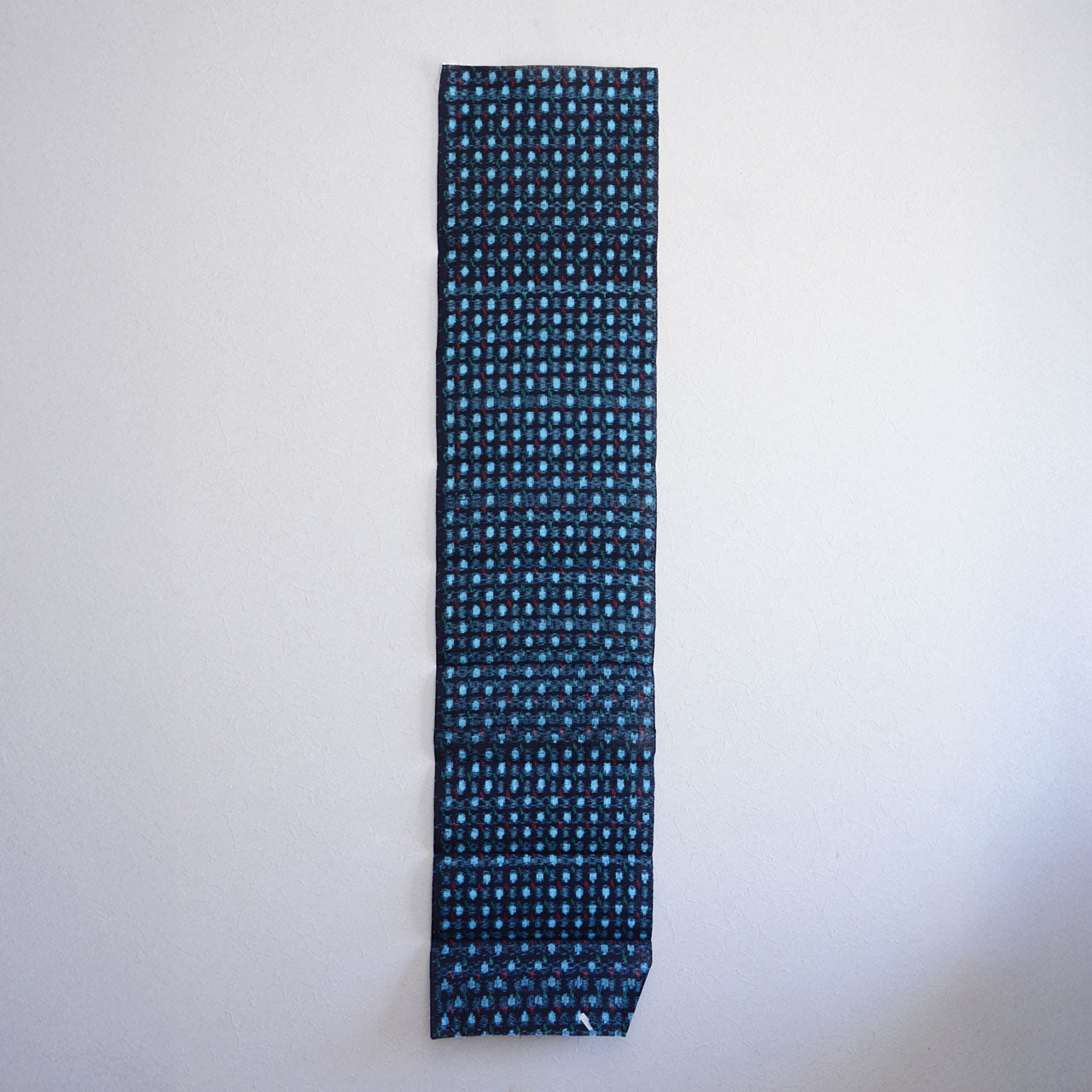 Mid-century Japanese indigo kasuri cloth, softens and ages beautifully with use