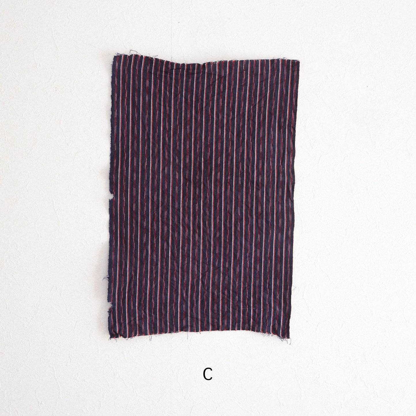 Japanese Fabric Scraps Set Cotton Stripe Pattern Vintage B7