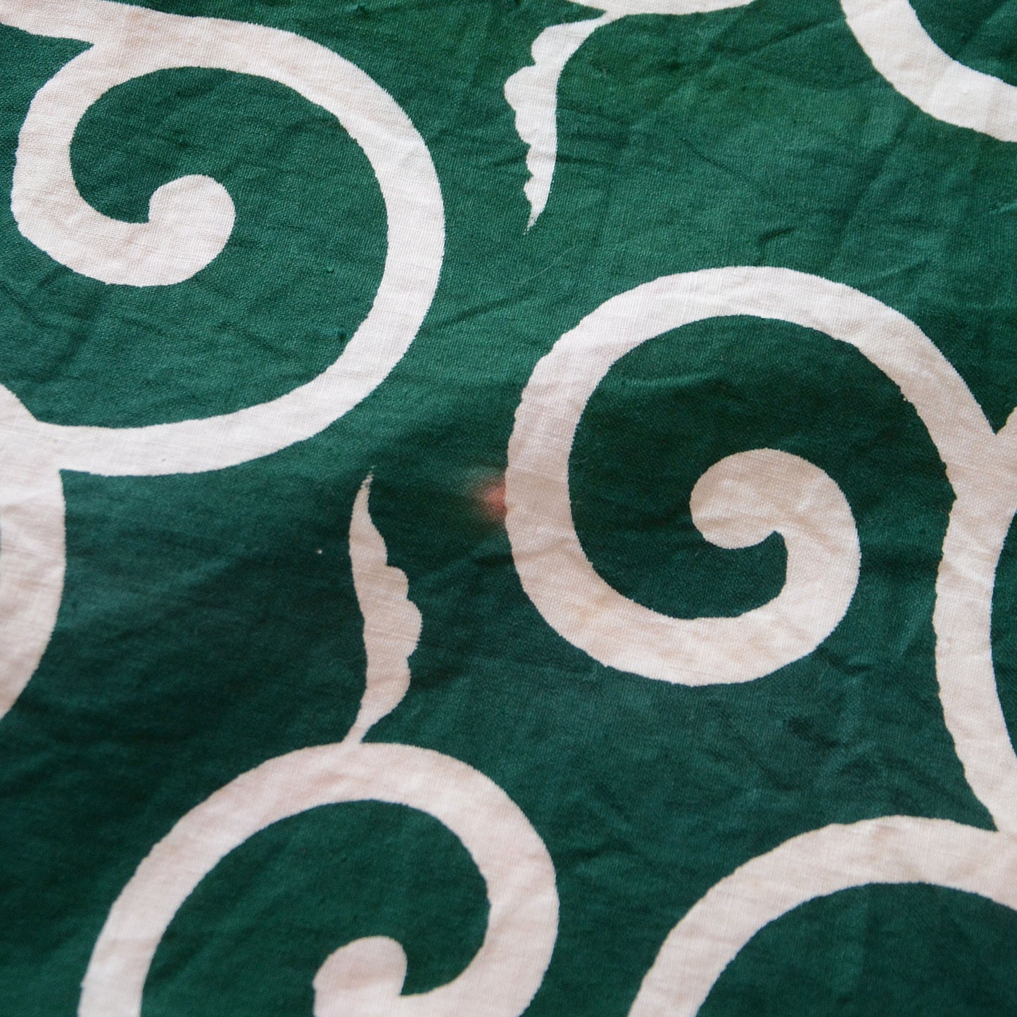 Furoshiki Wrapping Cloth Japanese Fabric Cotton Vintage Karakusa Pattern Green