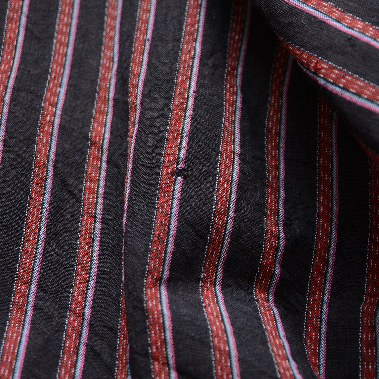 Noragi Antique Kimono Jacket Japanese Fabric Cotton Vintage Stripe Pattern