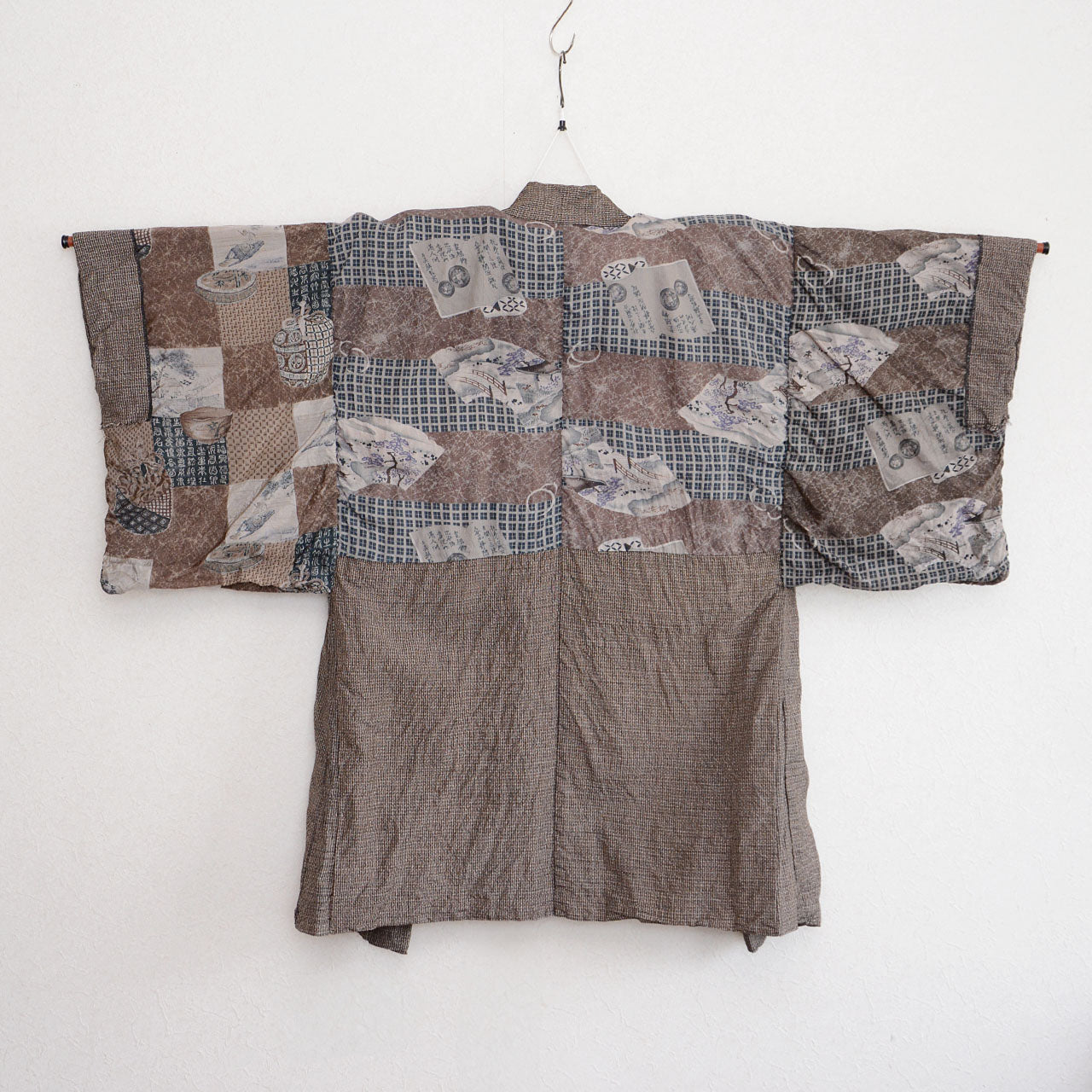 Vintage Japanese Men's Haori Kimono | Traditional Patterned Jacket | Antique Kimono Coat