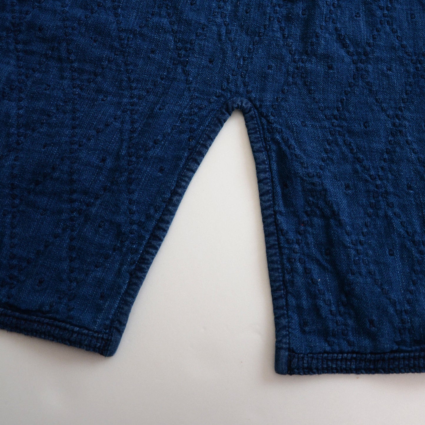 Kendo Gi Sashiko Jacket Indigo Dyed Cotton Japanese Fabric Vintage Made in Japan Kanji Embroidery