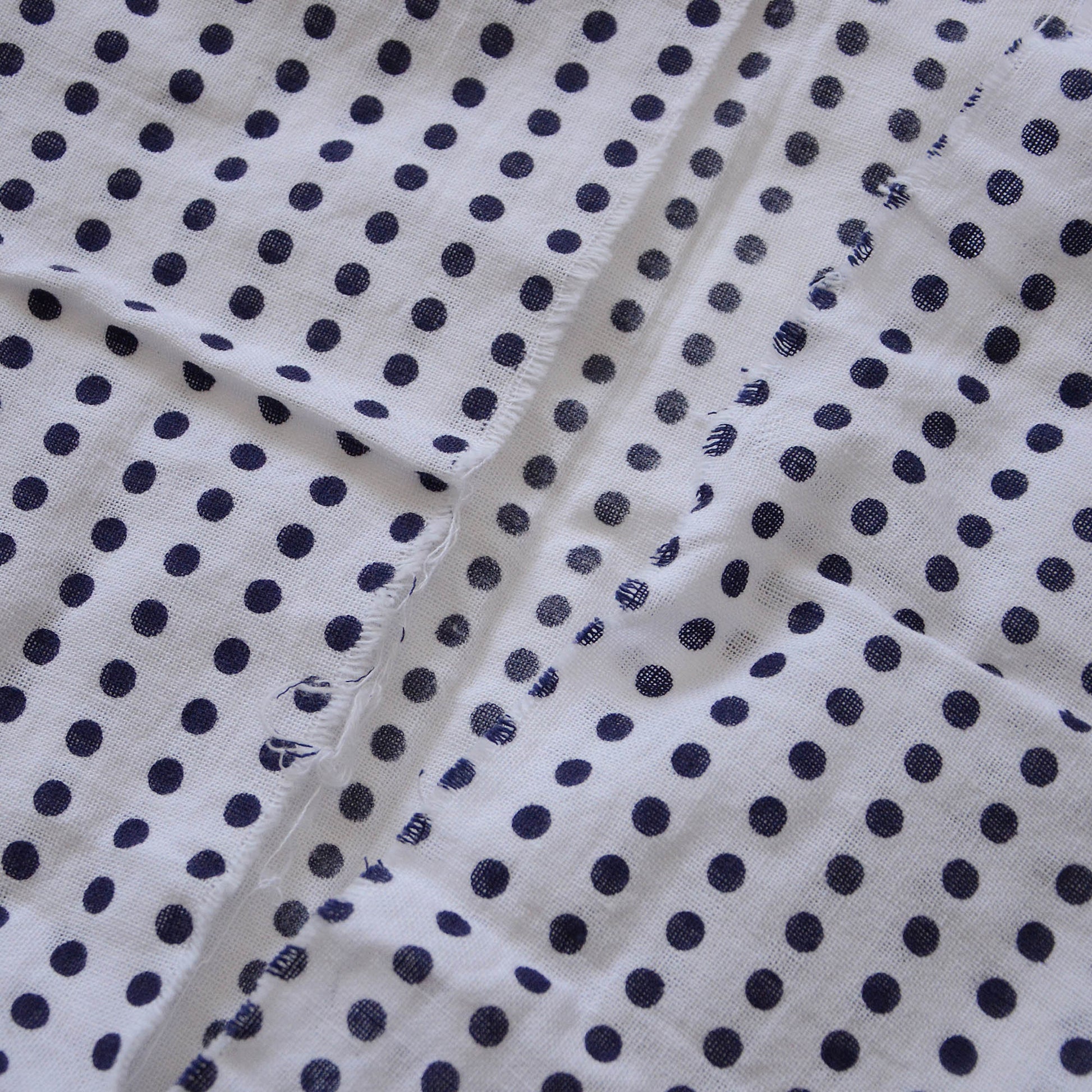 The frayed edges are a distinctive detail of tenugui