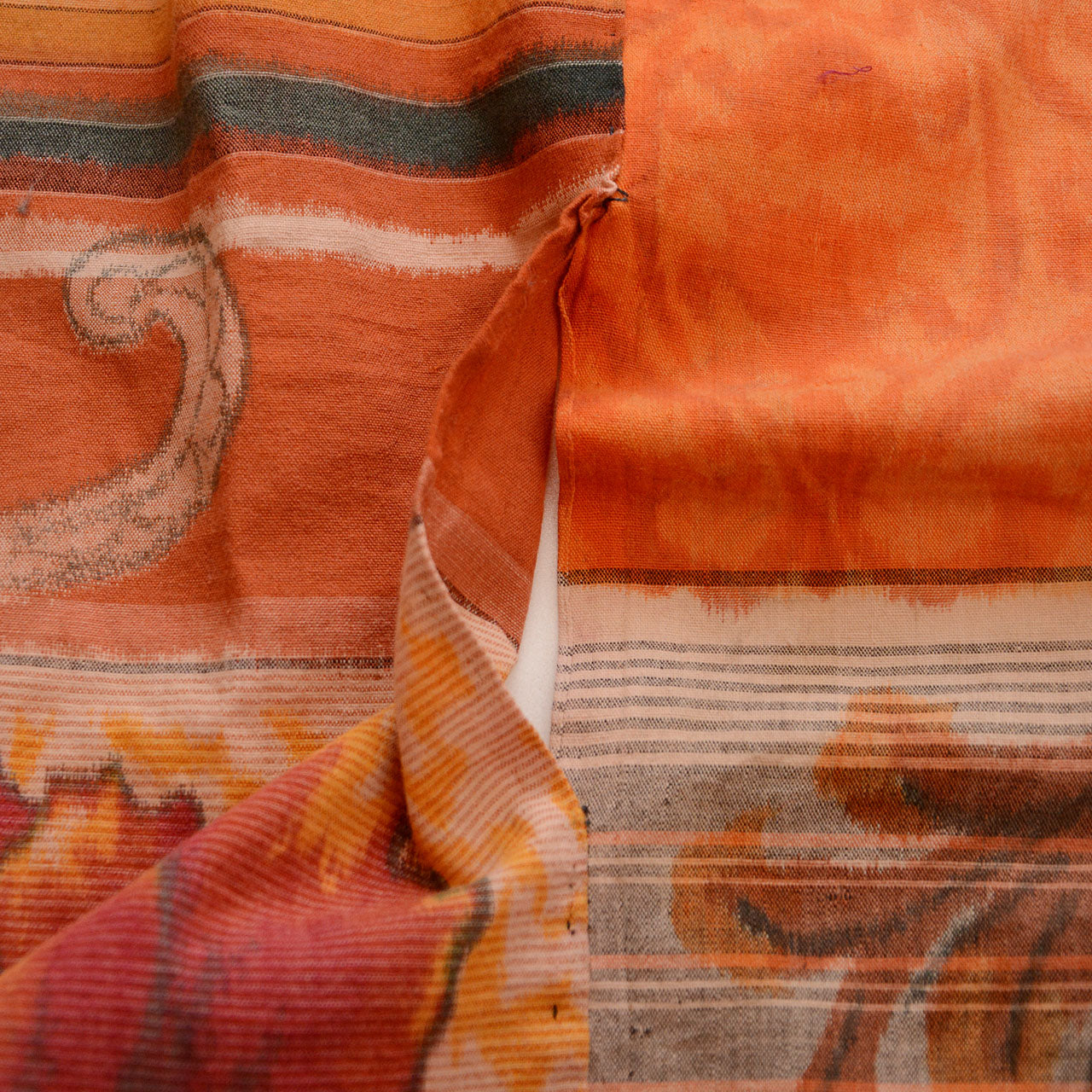 unstitched Japanese futon fabric in soft aged cotton