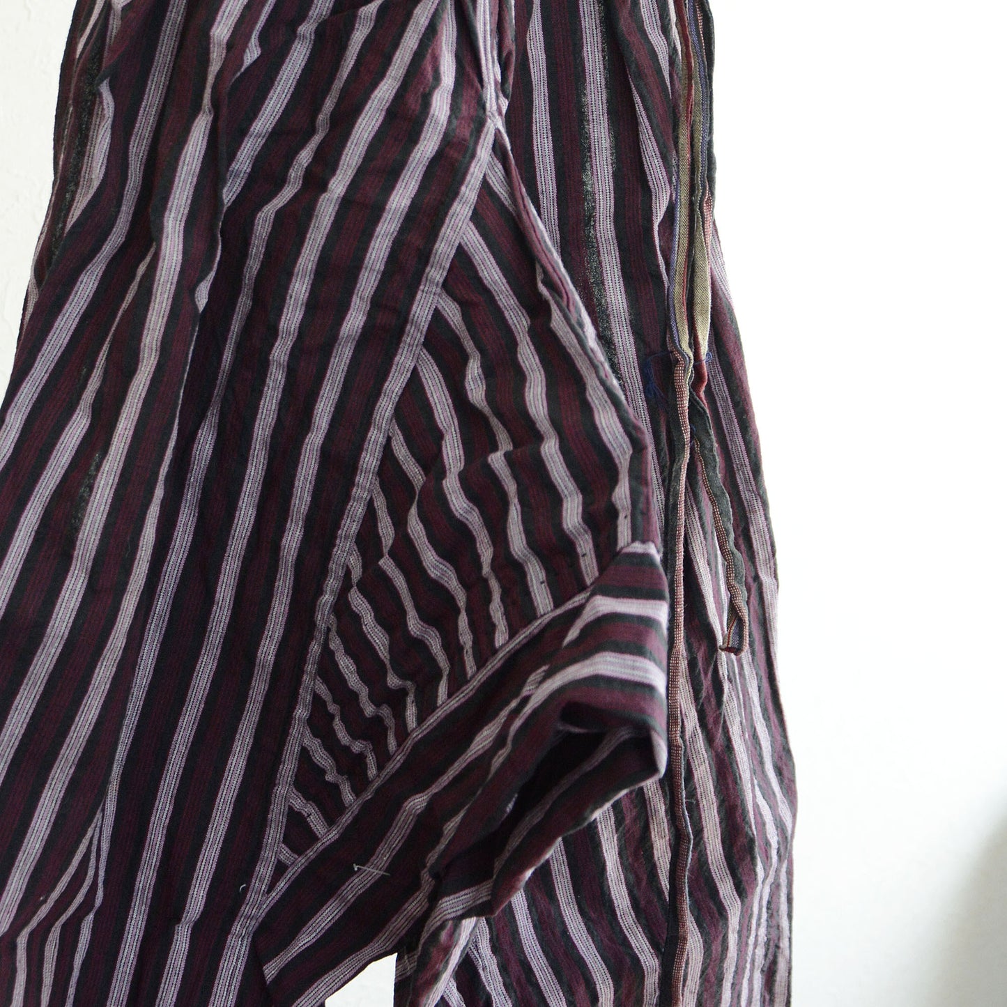 Monpe Pants Noragi Japanese Fabric Vintage Cotton Stripe Pattern
