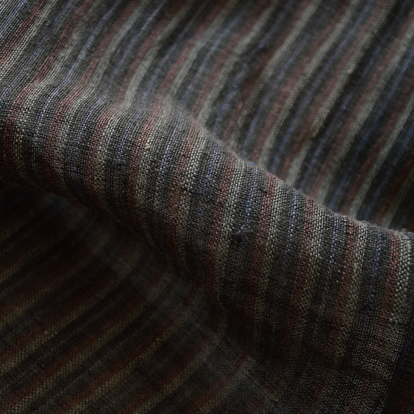 Boro Fabric Japan Vintage Scraps Aizu Momen Cotton Stripe Pattern Textile