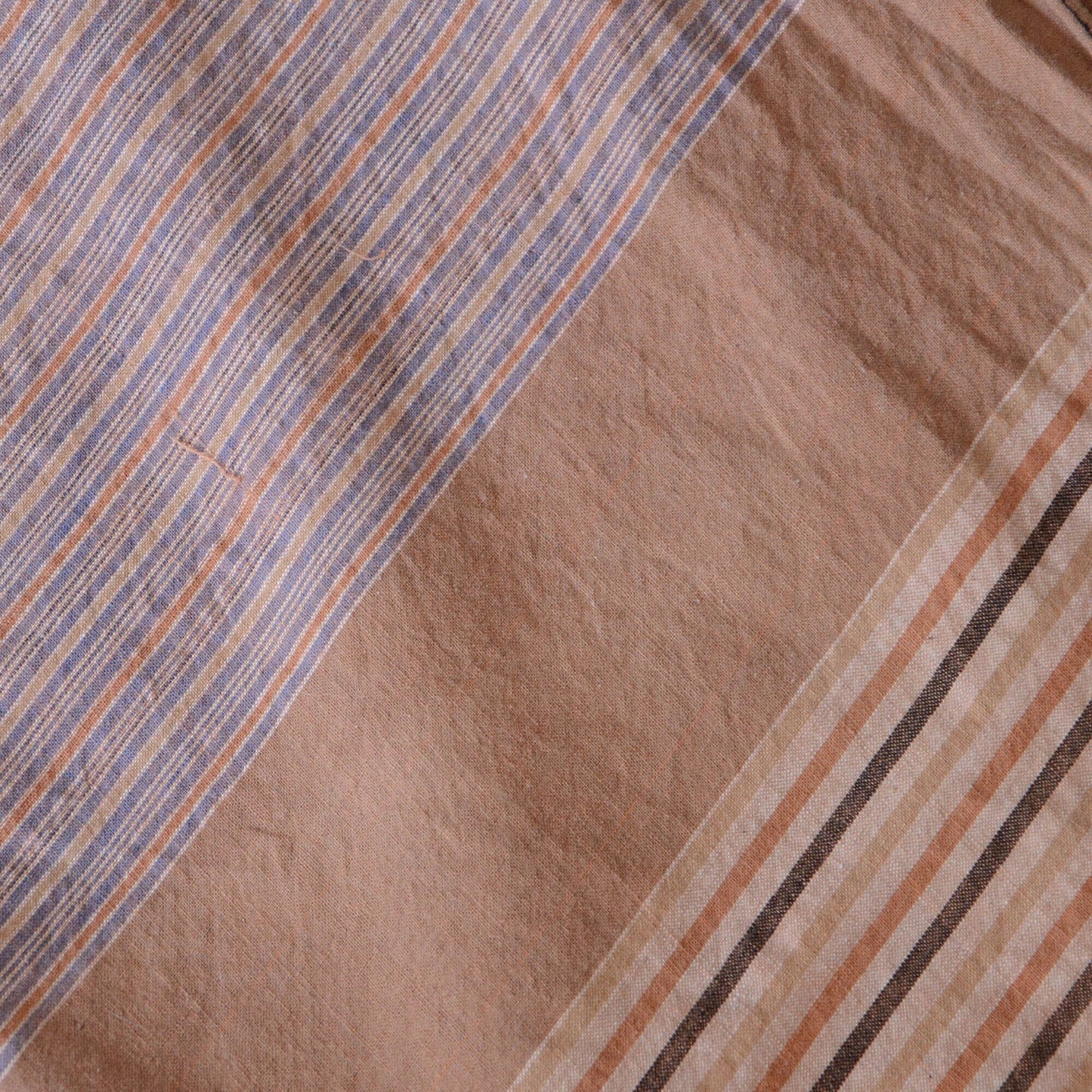 Japanese vintage fabric with kanji and stripe design