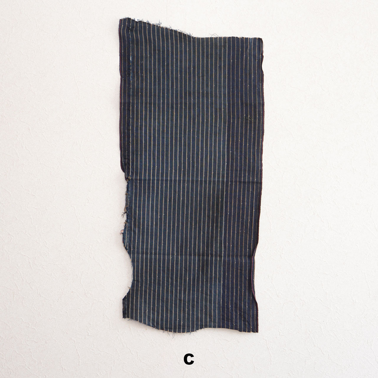 japanese cotton fabric scrap with vintage texture from Japan