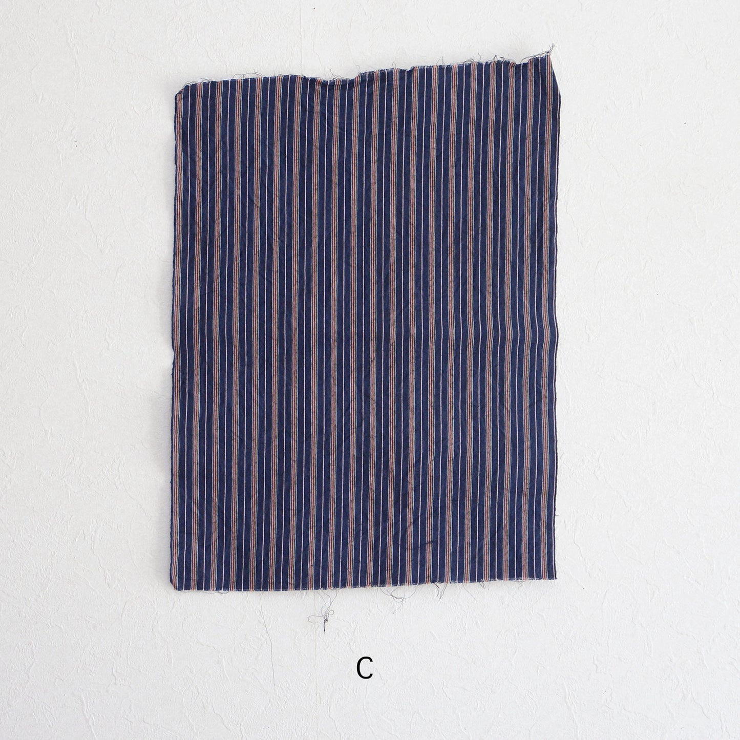 Japanese Fabric Scraps Set Cotton Stripe Pattern Vintage B5