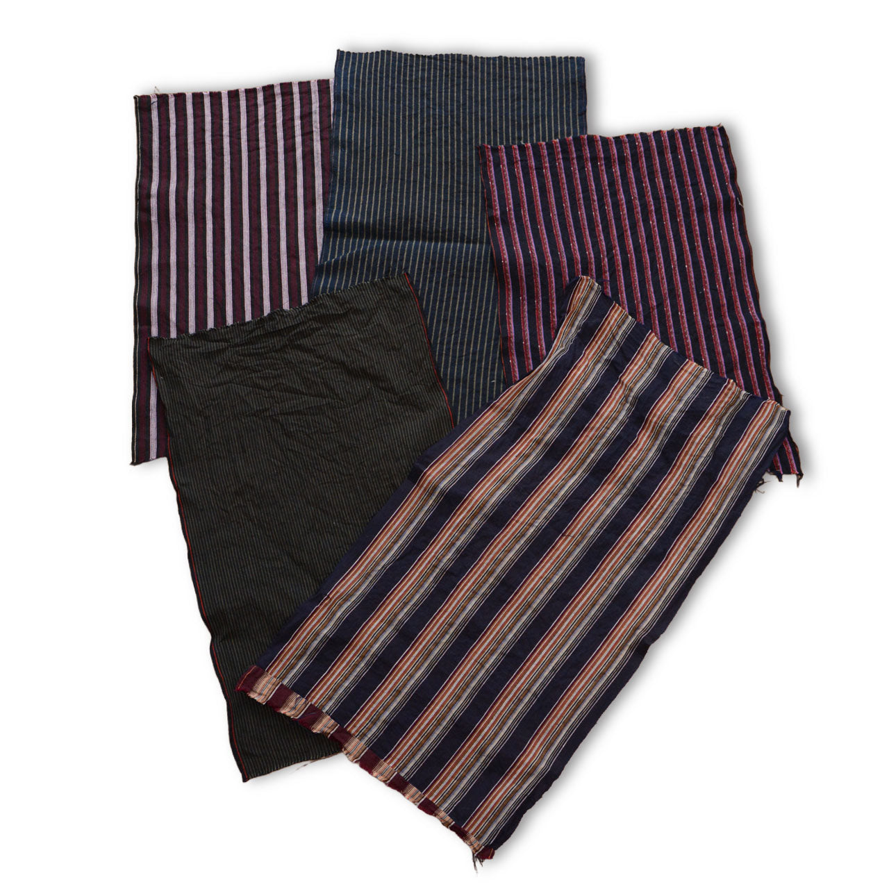 Vintage Japanese textile pieces with natural fading and soft texture