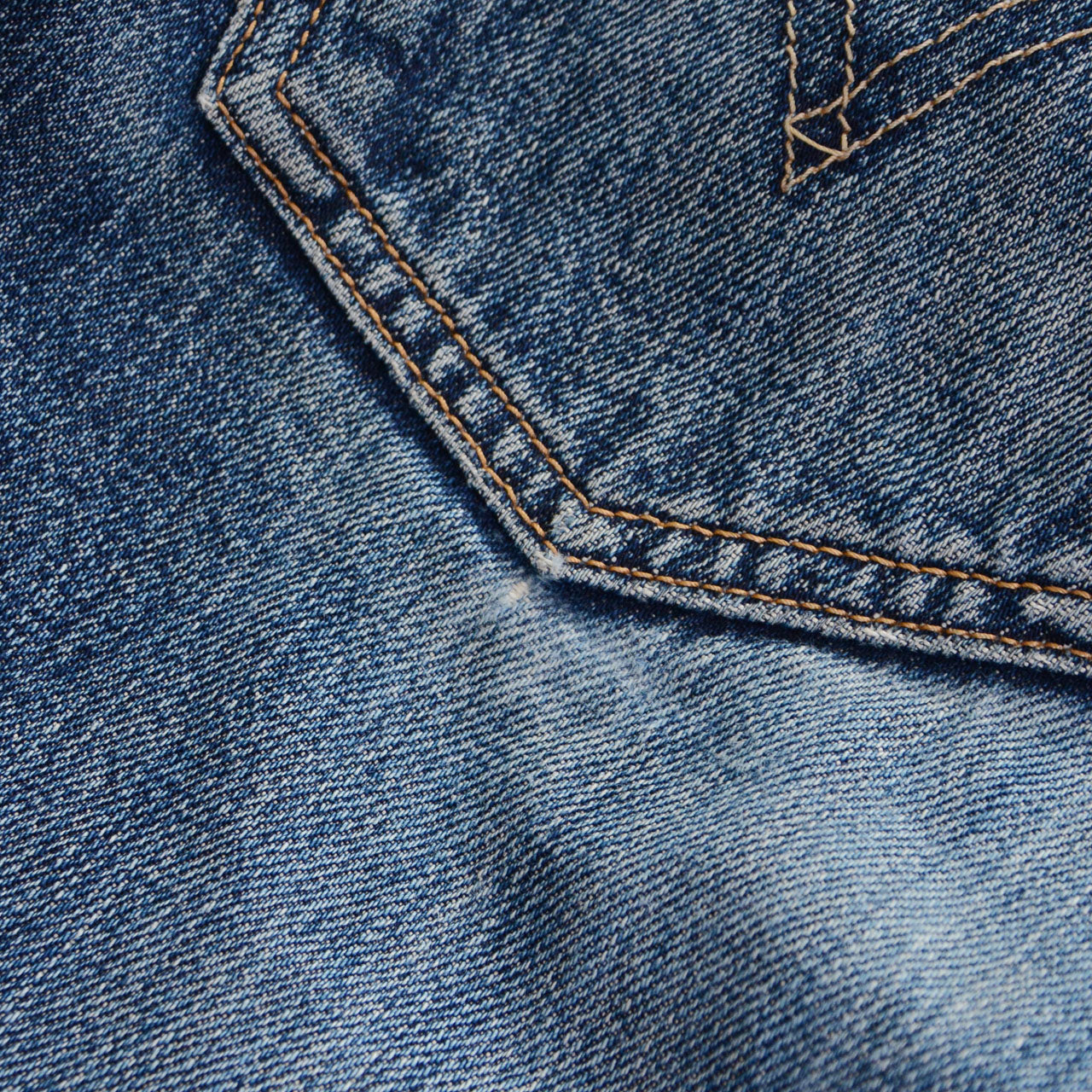 Levi's 501, deep fade and whisker detail at hip, cotton denim, Levi's Japan spec, 2009