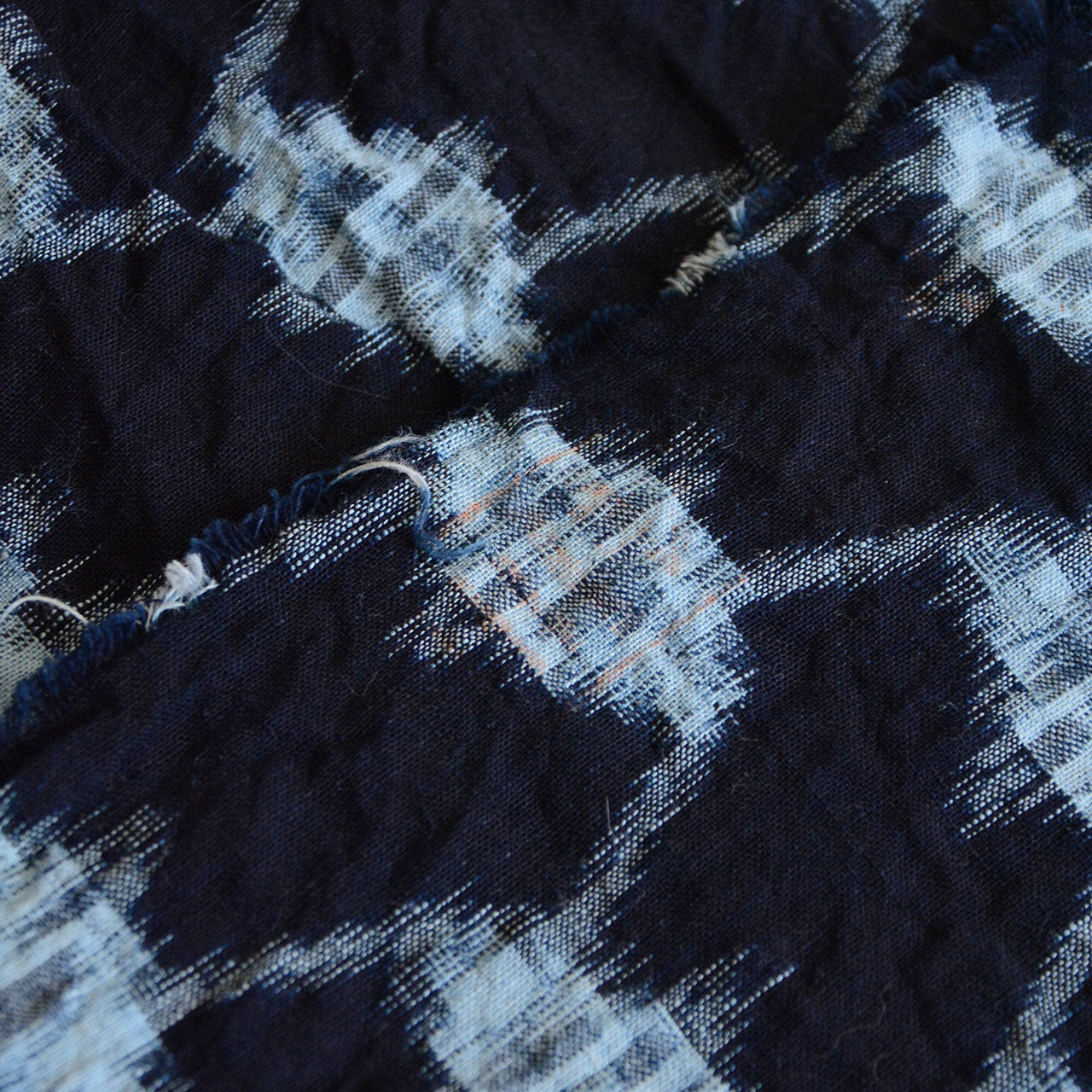 Three-piece Japanese fabric scrap set for patchwork, slow fashion, and textile art