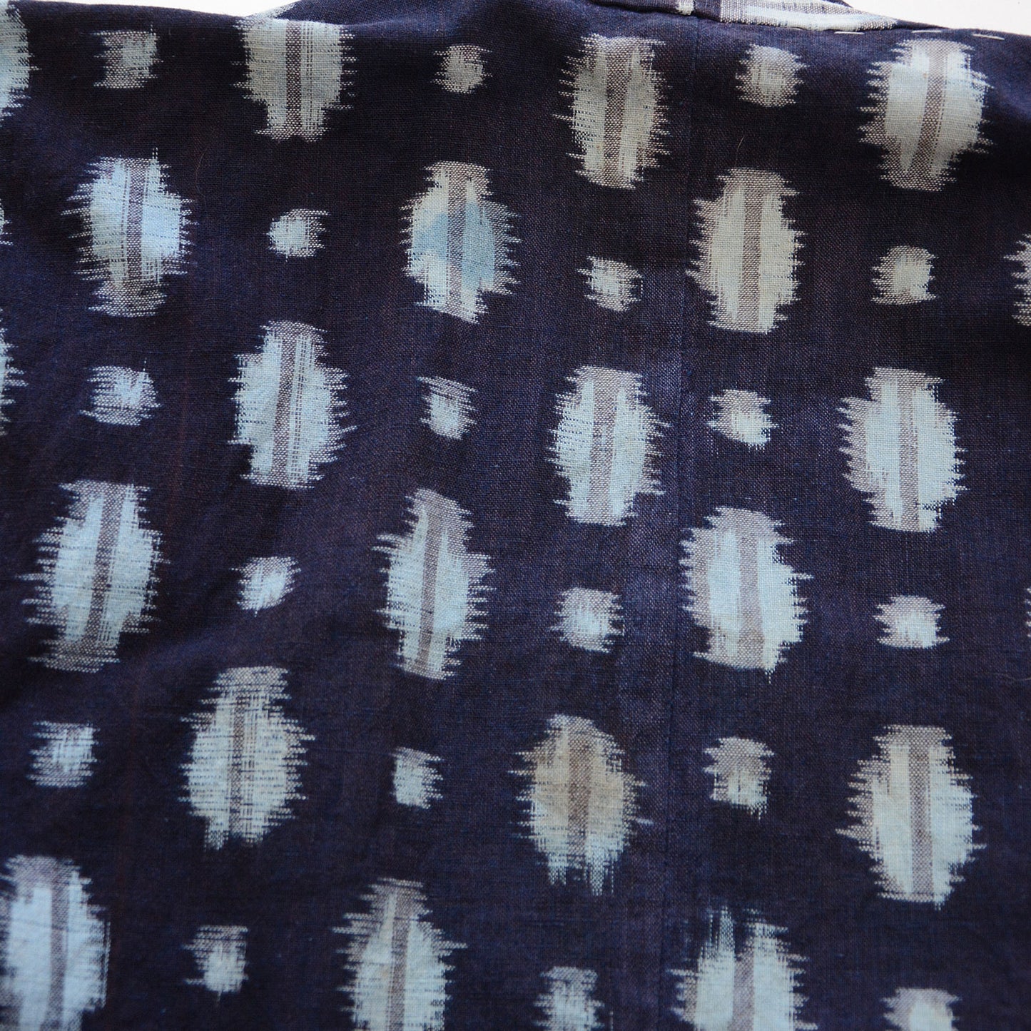 Noragi Jacket Kimono Japanese Fabric Cotton Vintage Indigo Kasuri Pattern