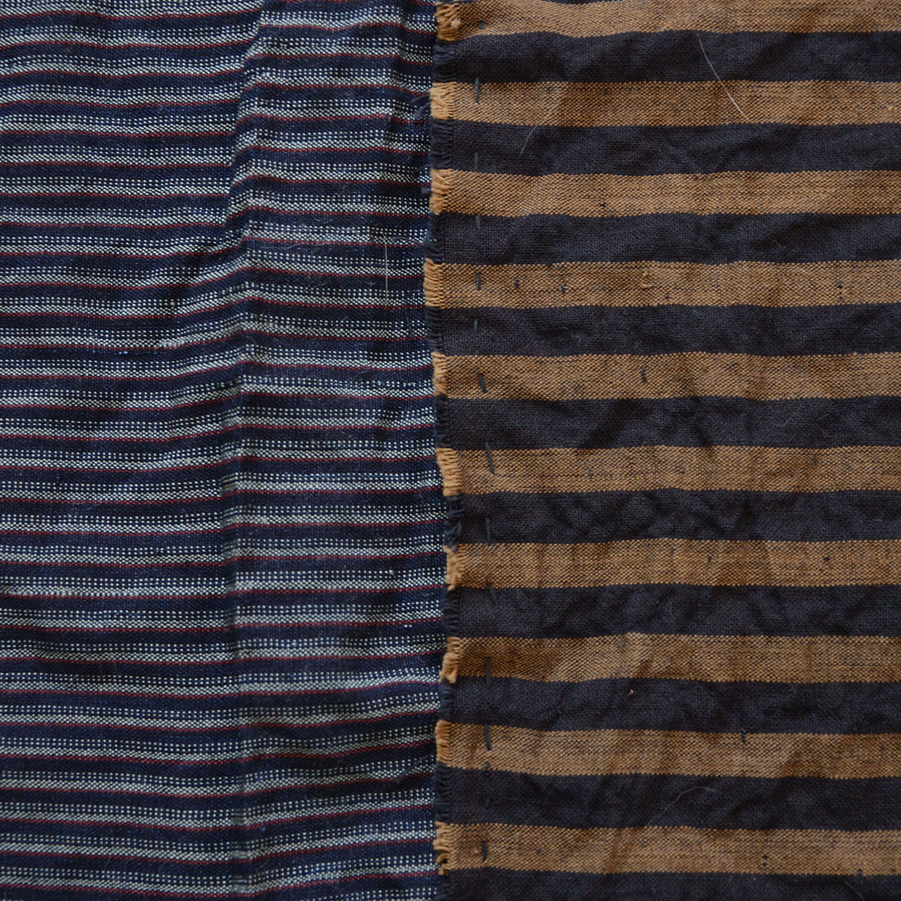 Vintage Japanese cotton scarf casually styled for daily use