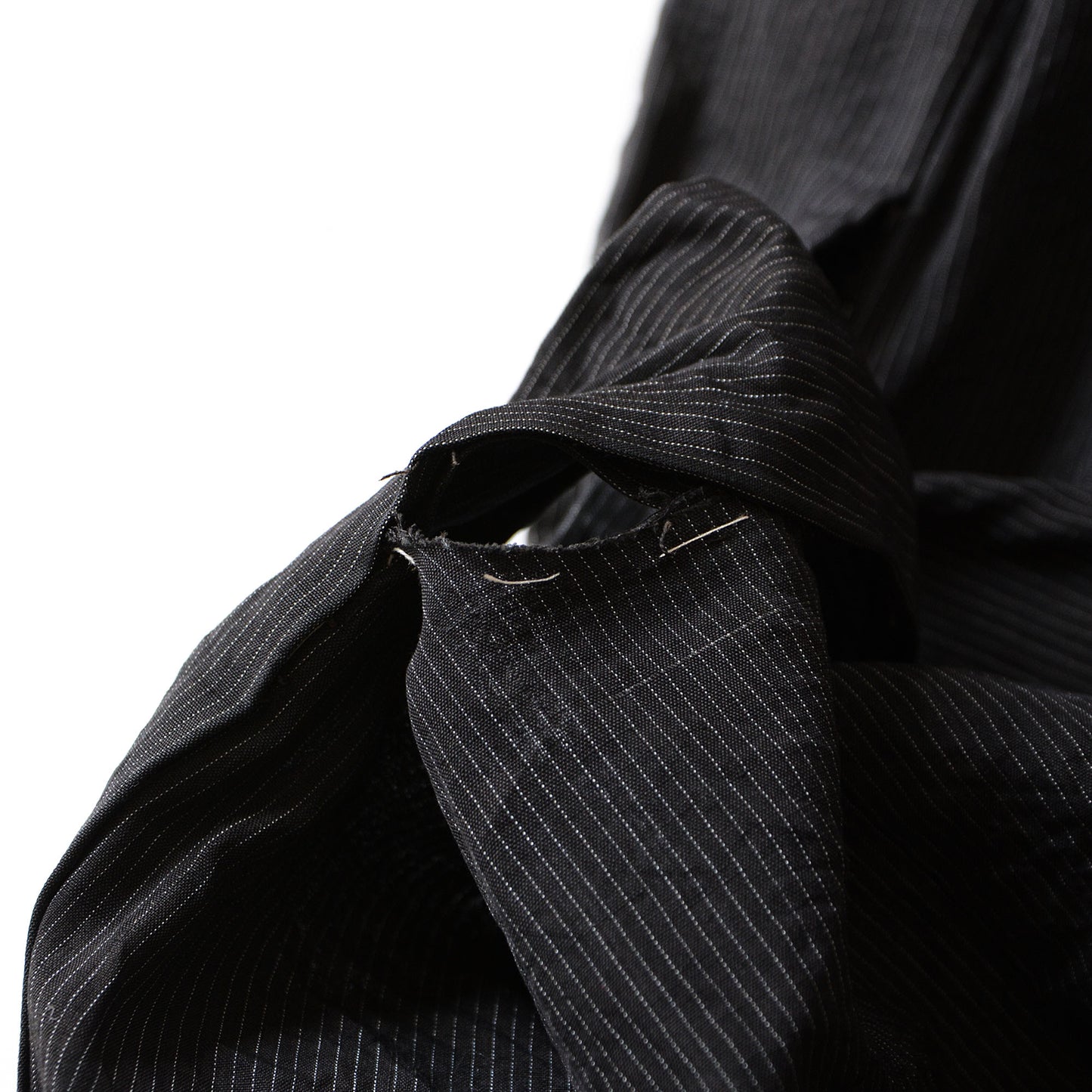 Haori Jacket Men Kimono Japanese Fabric Cotton Vintage Pinstripe Pattern