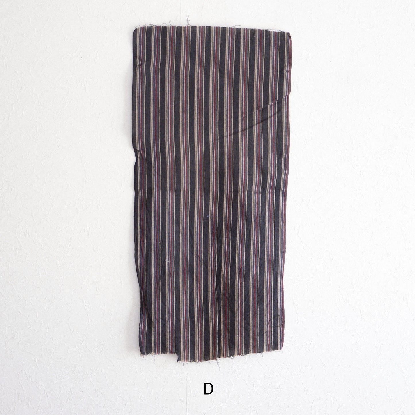 Japanese Fabric Scraps Set Cotton Stripe Pattern Vintage B8