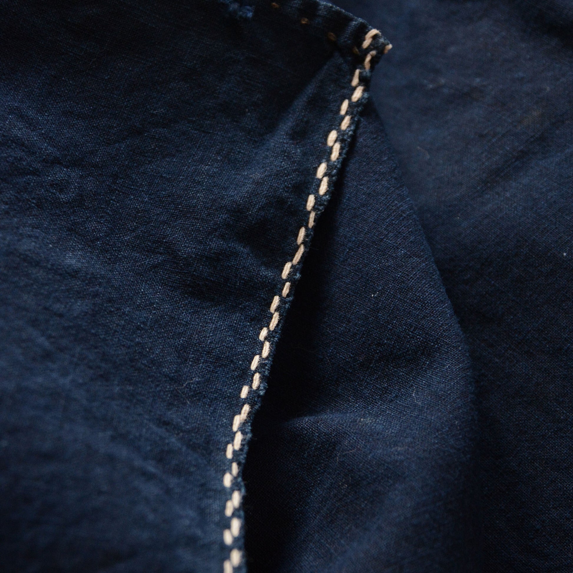 Deep blue Japanese cotton fabric for fashion and craft use