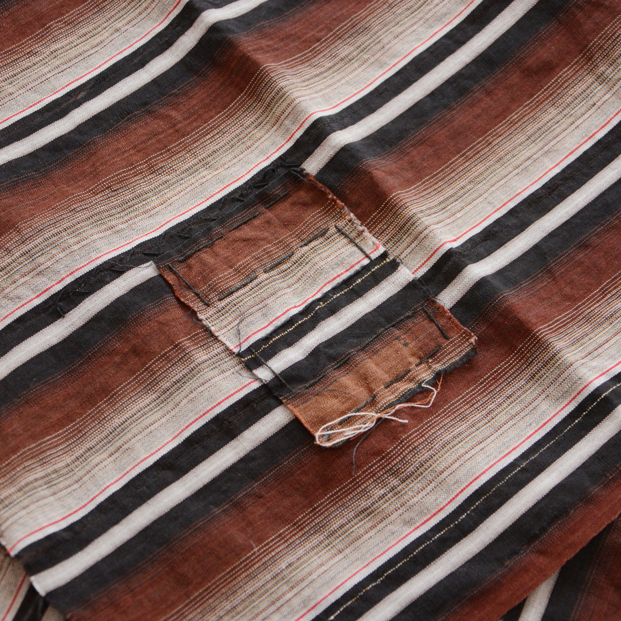 Authentic Japanese cotton textiles featuring hand-stitched patchwork