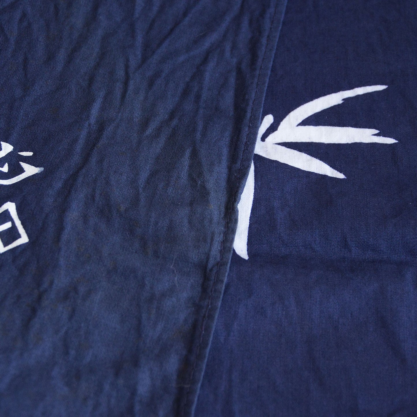 Furoshiki Wrapping Cloth Japanese Fabric Cotton Vintage Plant Kanji Pattern