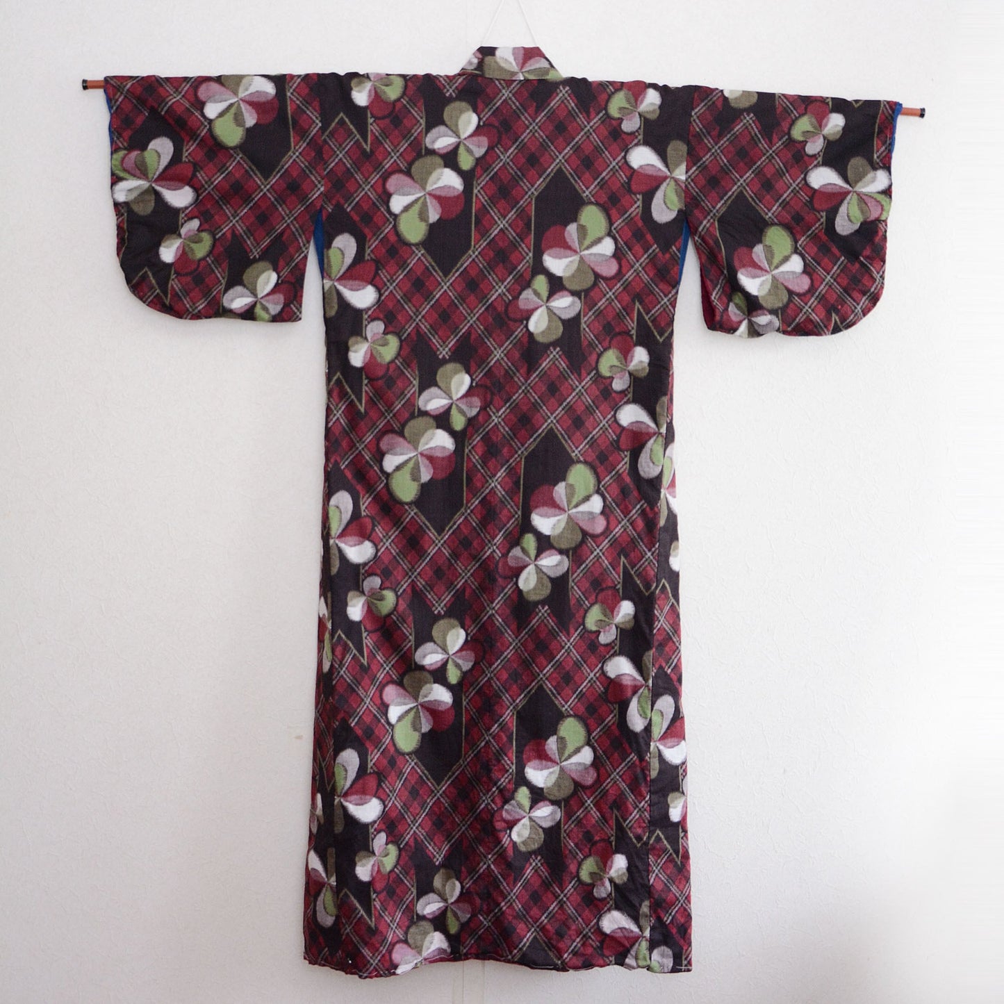 Kimono Robe Women Long Japanese Fabric Vintage Indigo