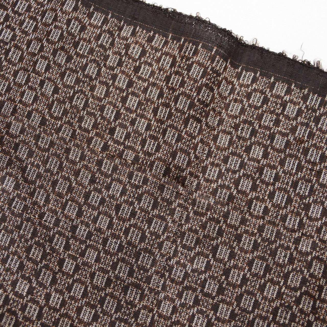 Detailed texture of mid-century Japanese silk fabric