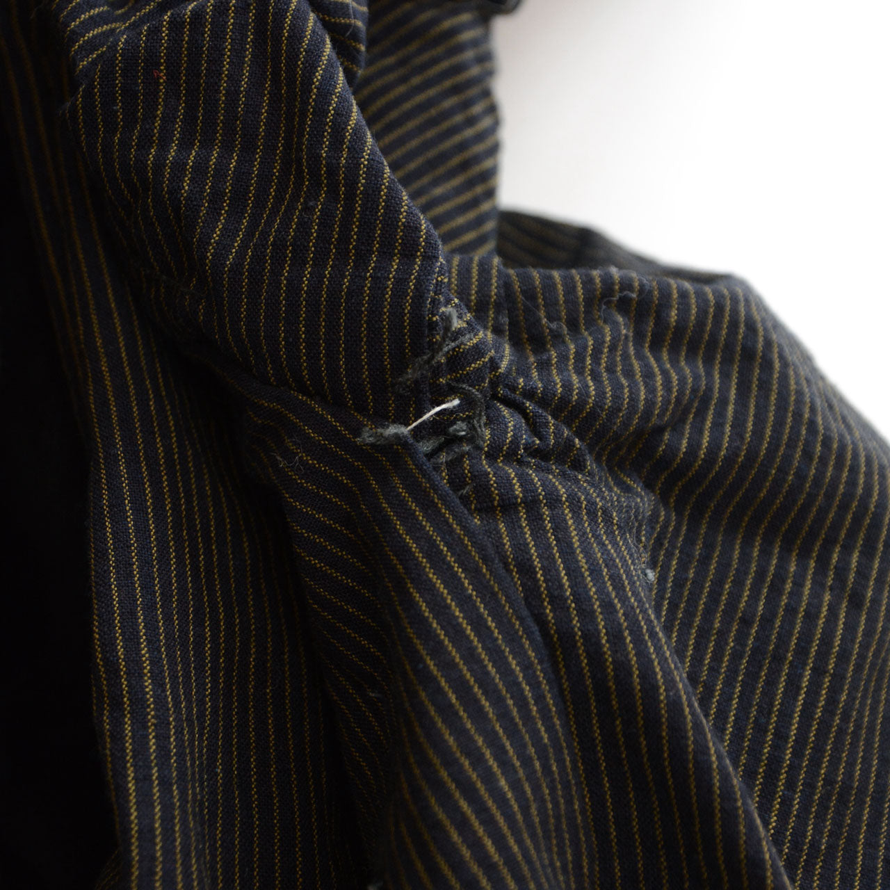 indigo cotton kimono jacket with soft velour neckline