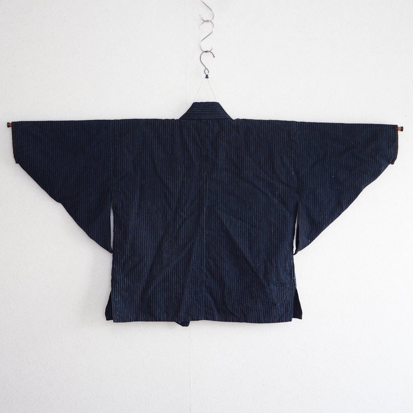 Boro Noragi Jacket Kimono Japanese Fabric Cotton Vintage Patchwork Repair Stripe Pattern