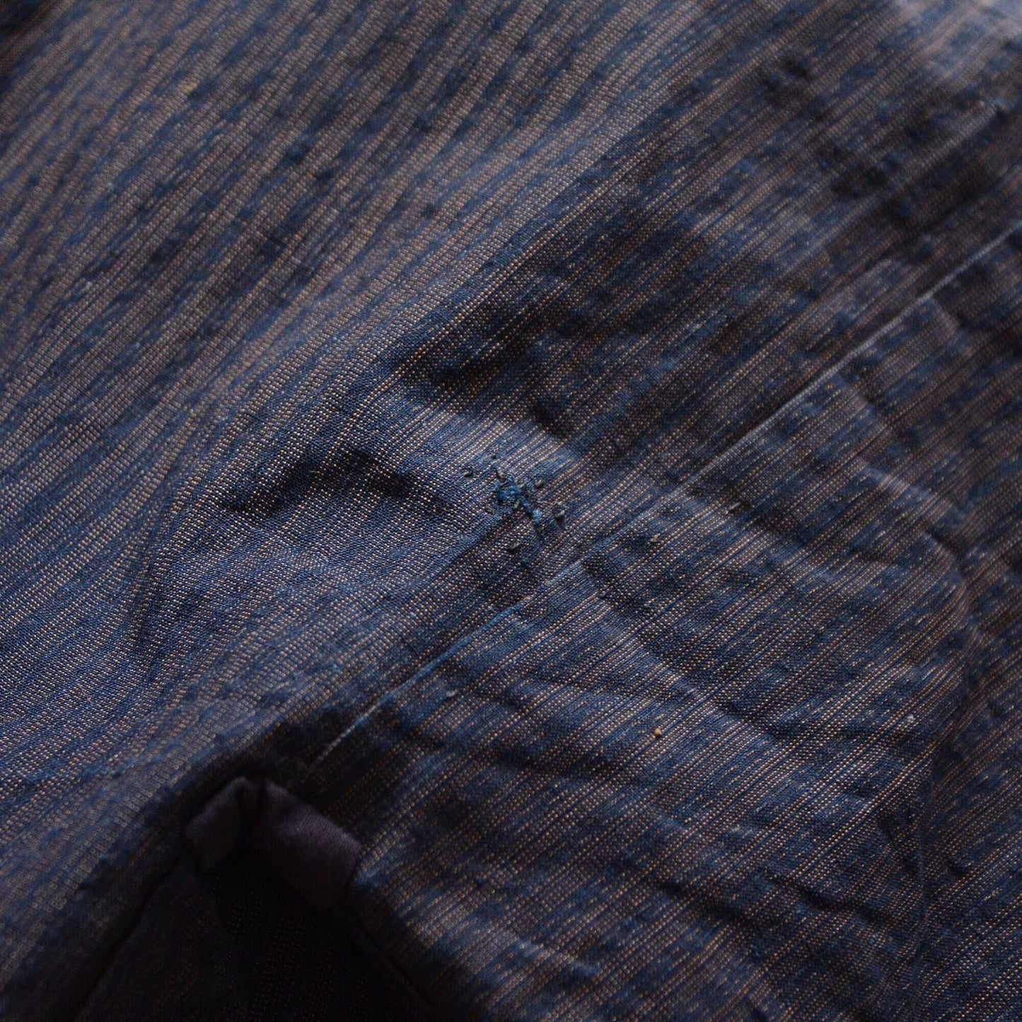 Crazy Patchwork Indigo Kimono Robe Long Japanese Fabric Vintage