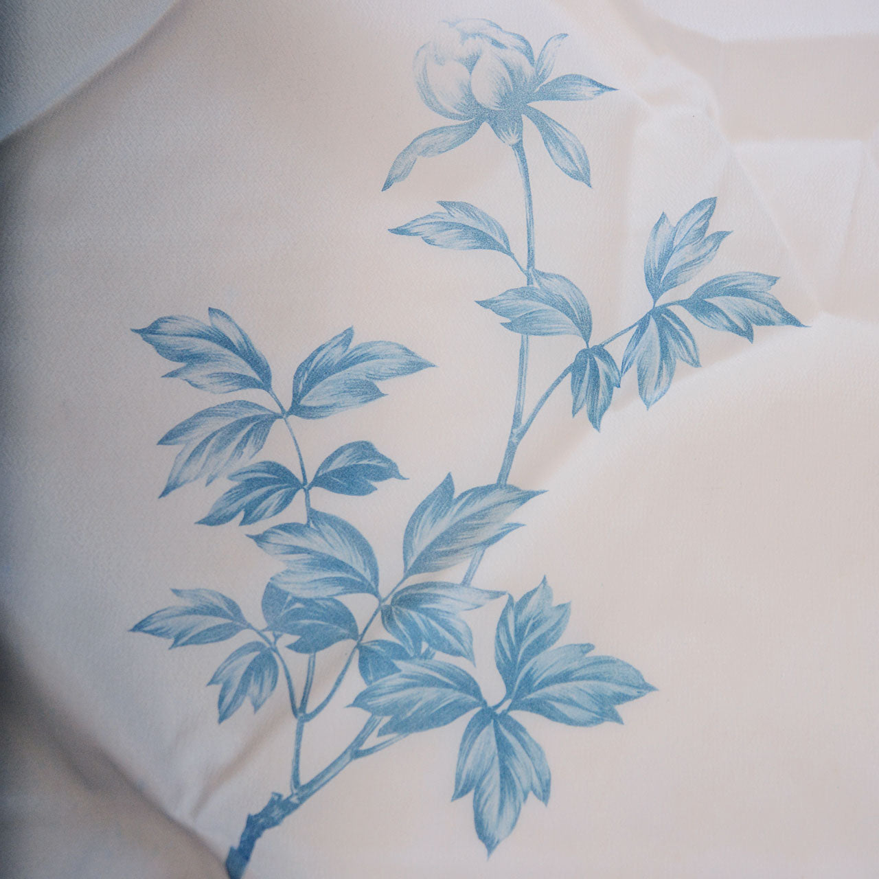 Japanese nylon furoshiki with botanical design