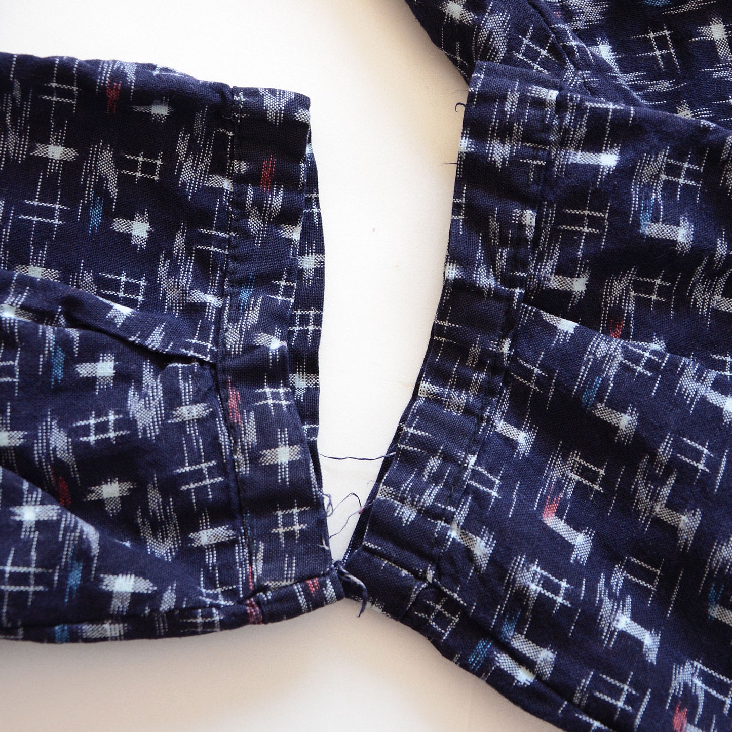 Monpe Pants Noragi Japanese Fabric Vintage Kasuri Pattern