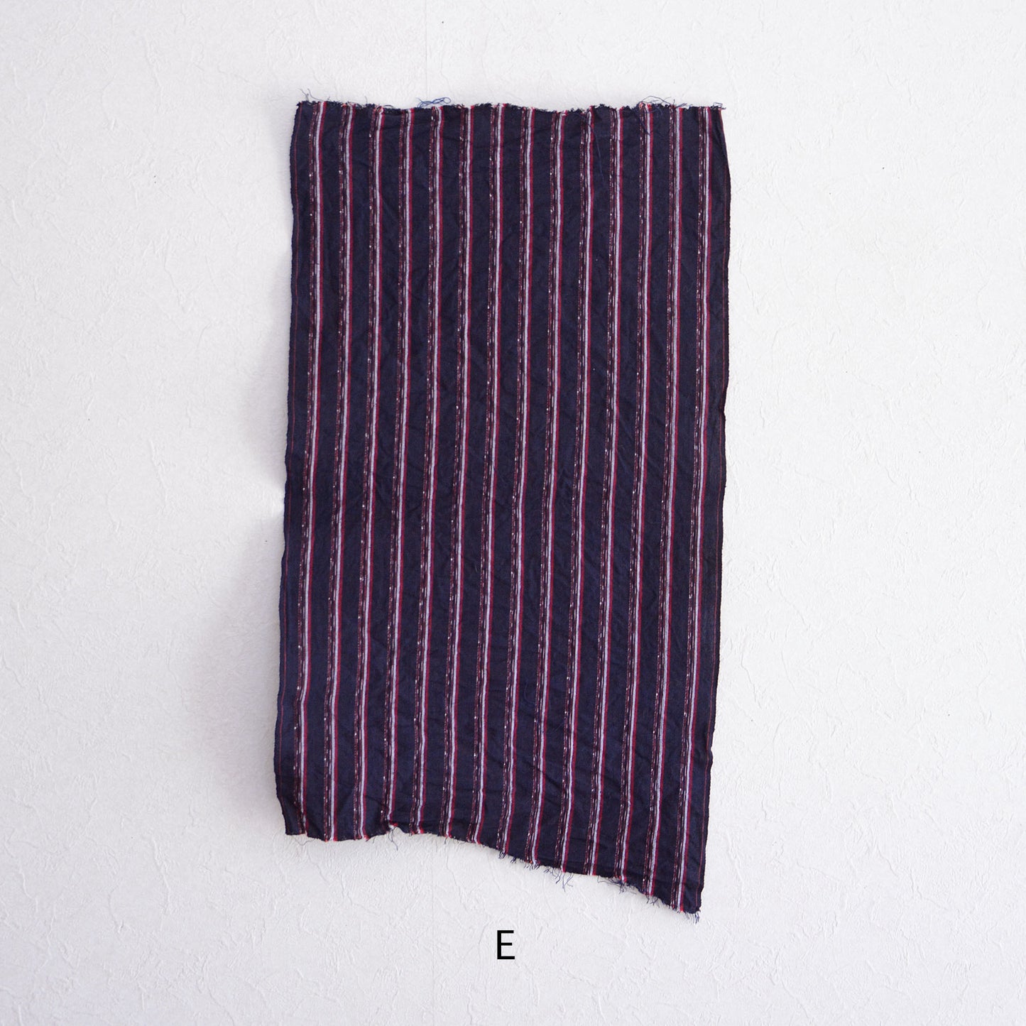 Japanese Fabric Scraps Set Cotton Stripe Kasuri Pattern Vintage B6