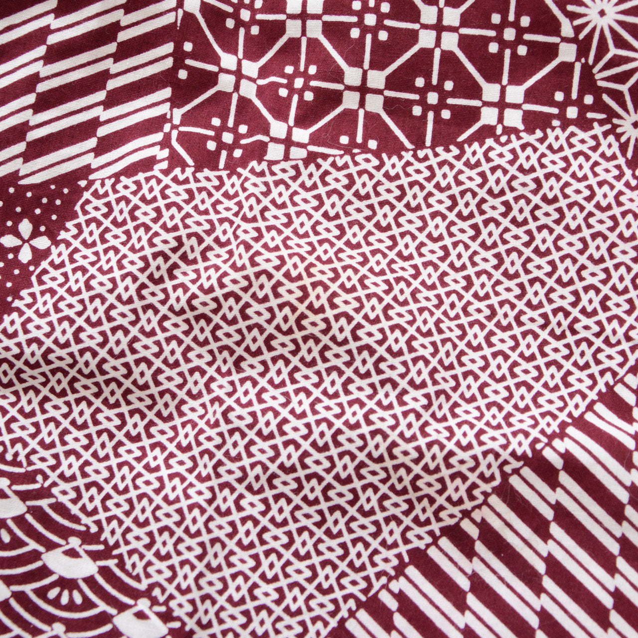 Antique Japanese wrapping cloth with subtle faded colors