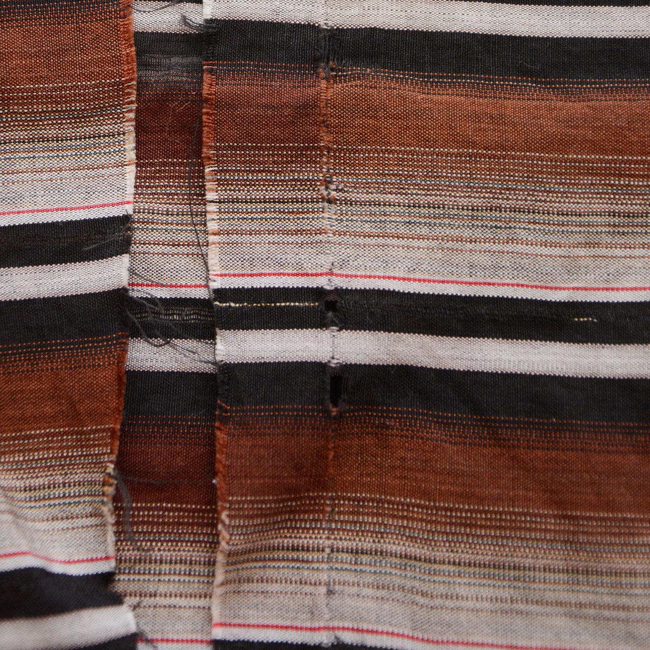 Vintage Japanese cotton fabric with natural wear and color variations