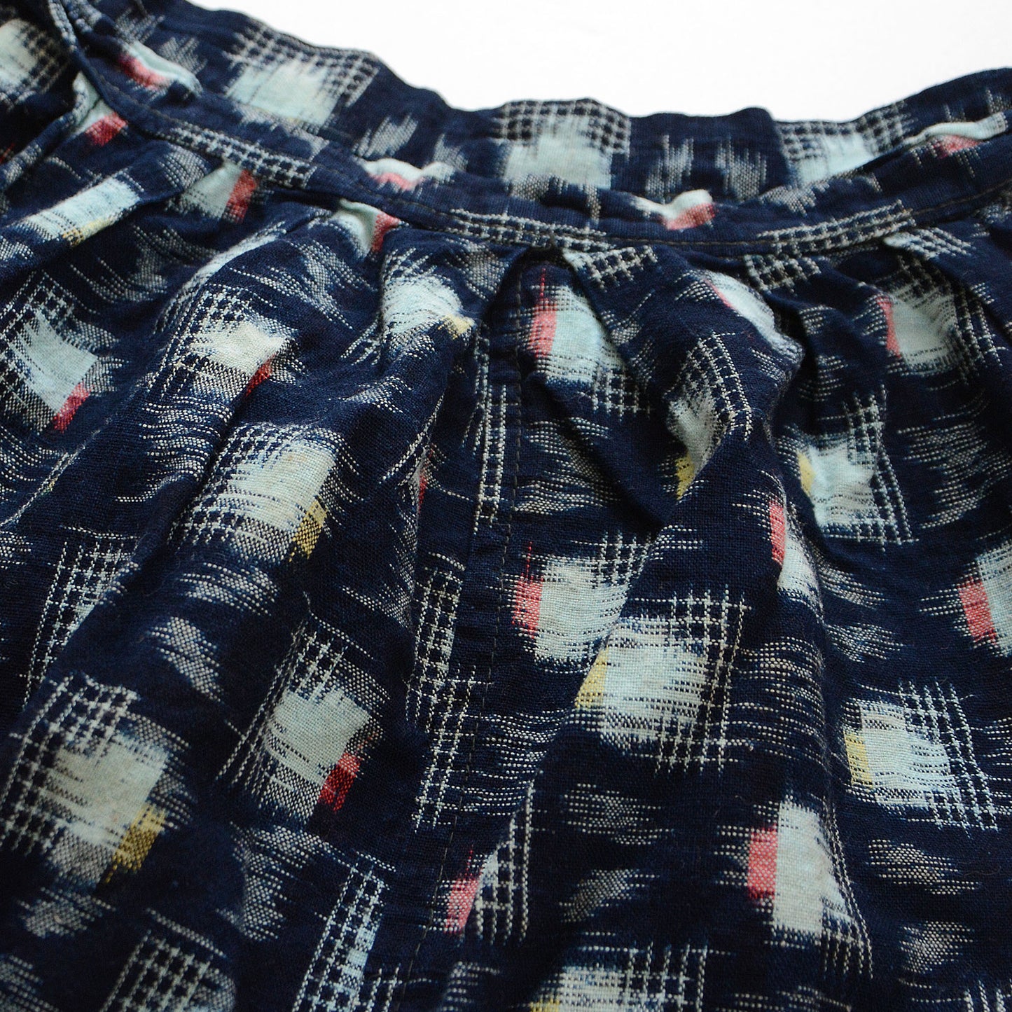 Monpe Pants For Children Kimono Japanese Fabric Vintage Indigo Aizome Kasuri Pattern