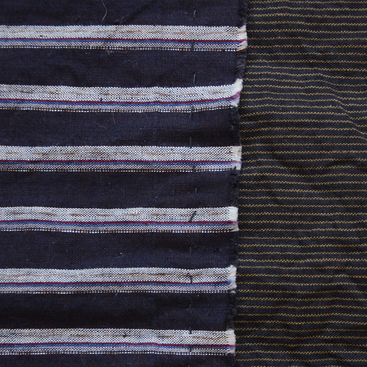 Rustic cotton stole showing the beauty of imperfection in traditional Japanese fabric