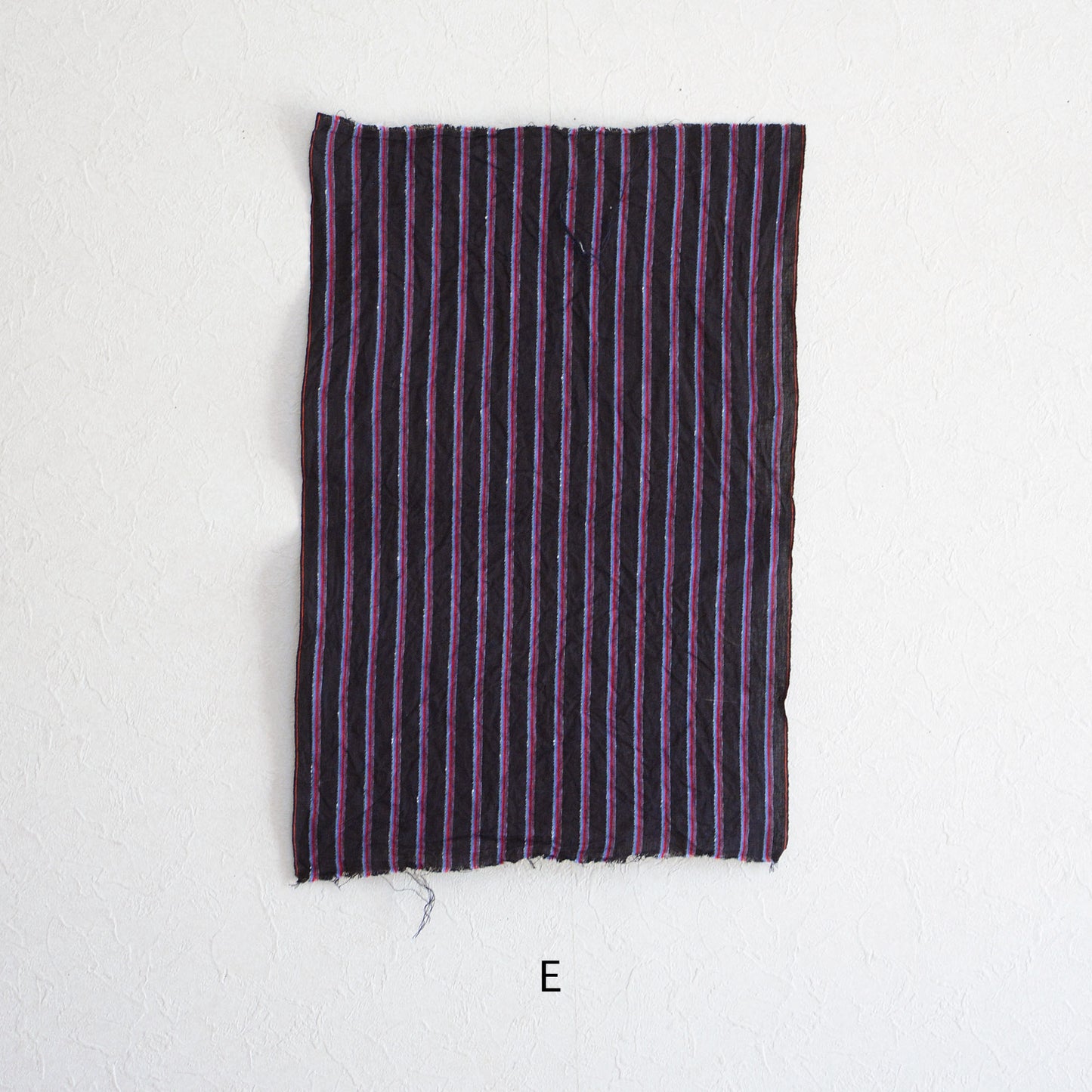 Vintage Japanese Fabric Scraps Set Cotton Stripe Pattern Vintage B11