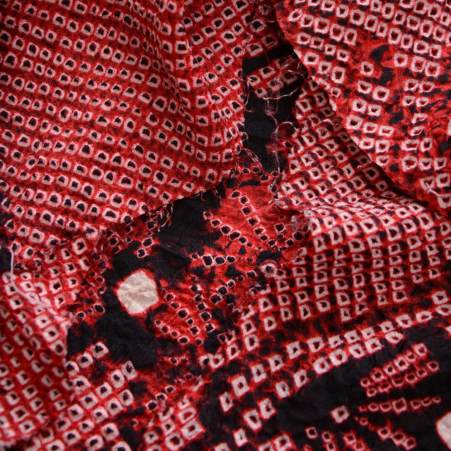 Japanese Silk Obiage Scarf Red Japan Vintage Coordination with clothes is also nice 2
