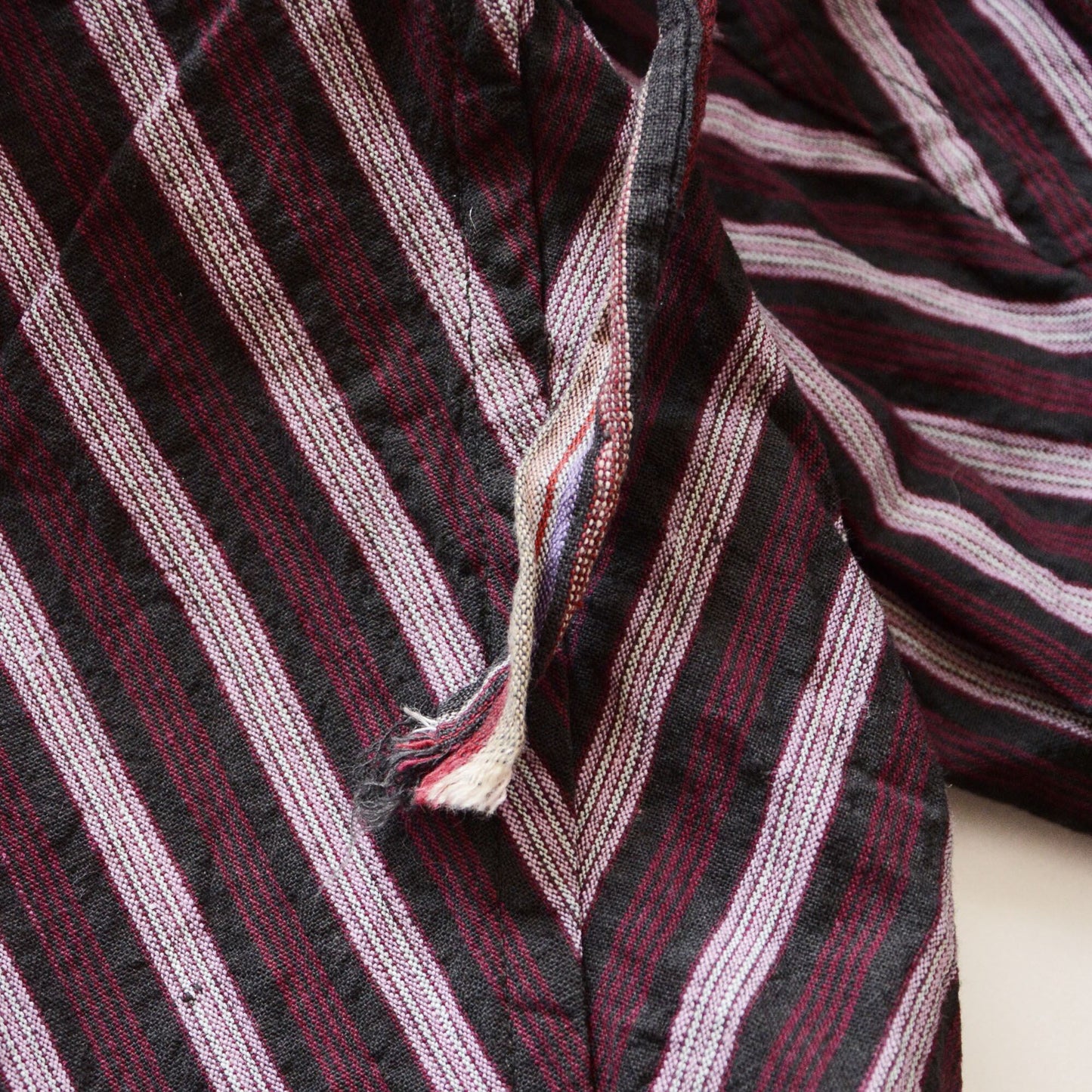 Monpe Pants Noragi Japanese Fabric Vintage Cotton Stripe Pattern