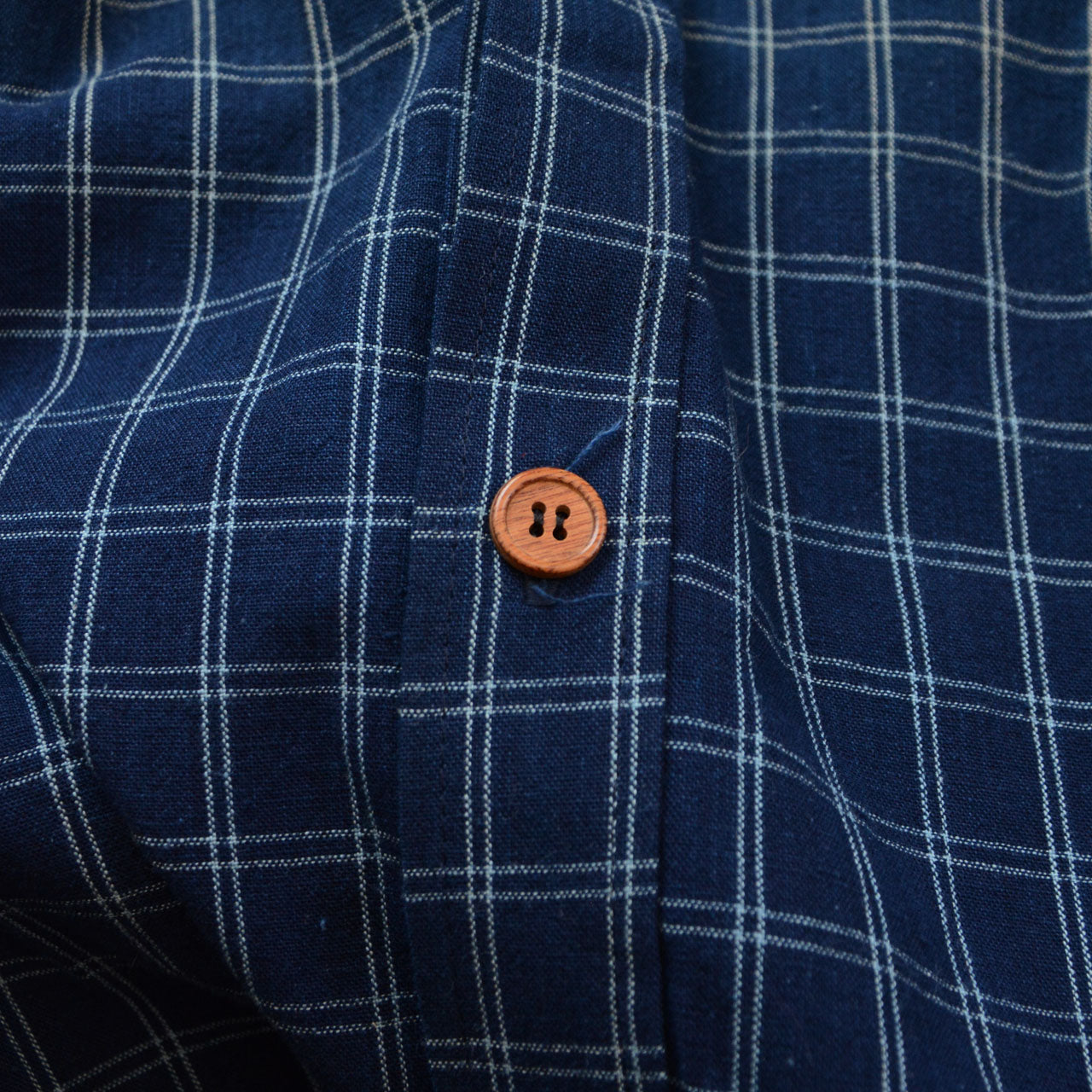 Slow fashion indigo shirt by unknown Japanese maker