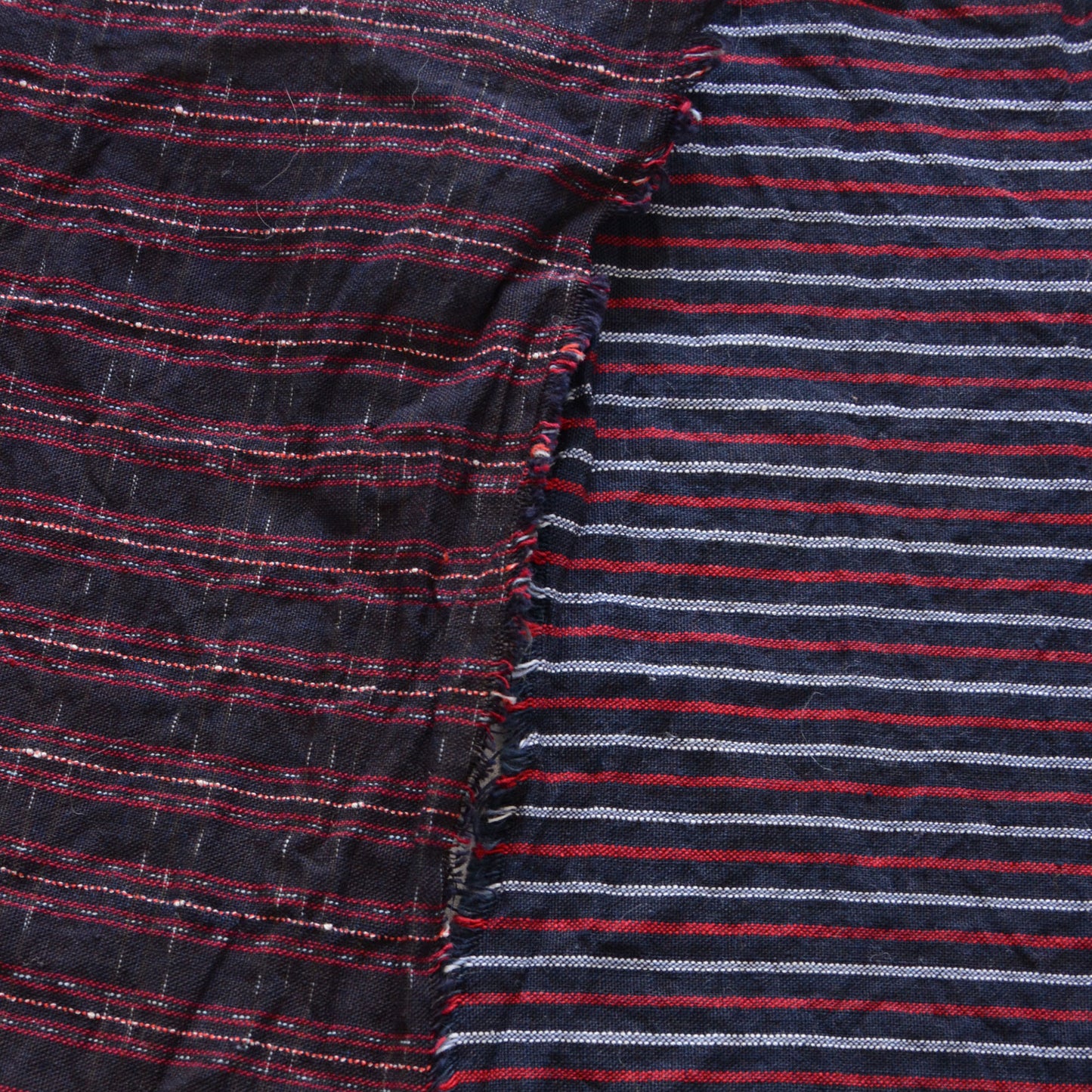 Vintage Japanese Fabric Scraps Set Cotton Stripe Pattern Vintage B11
