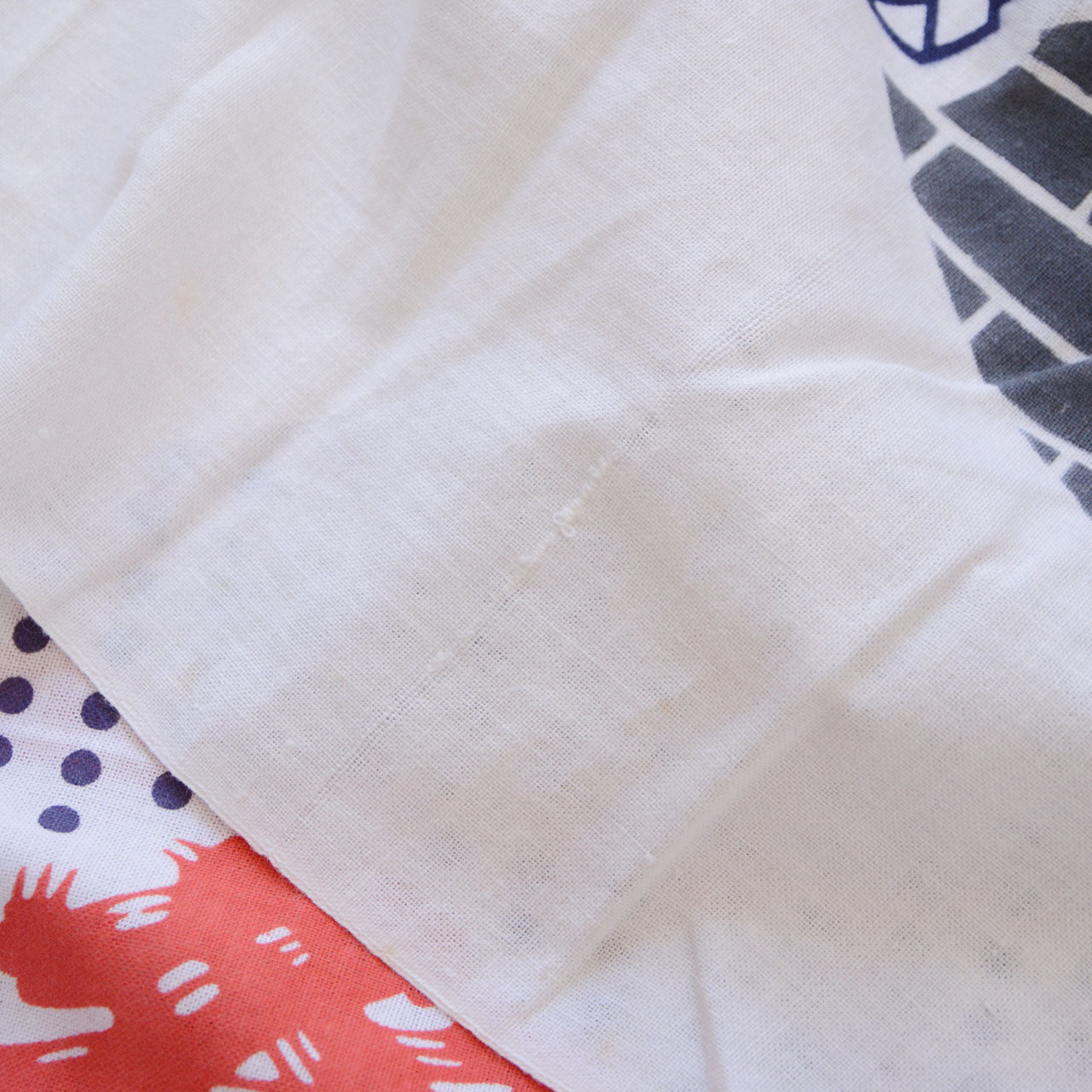 Cotton Japanese tenugui with traditional vintage patterns